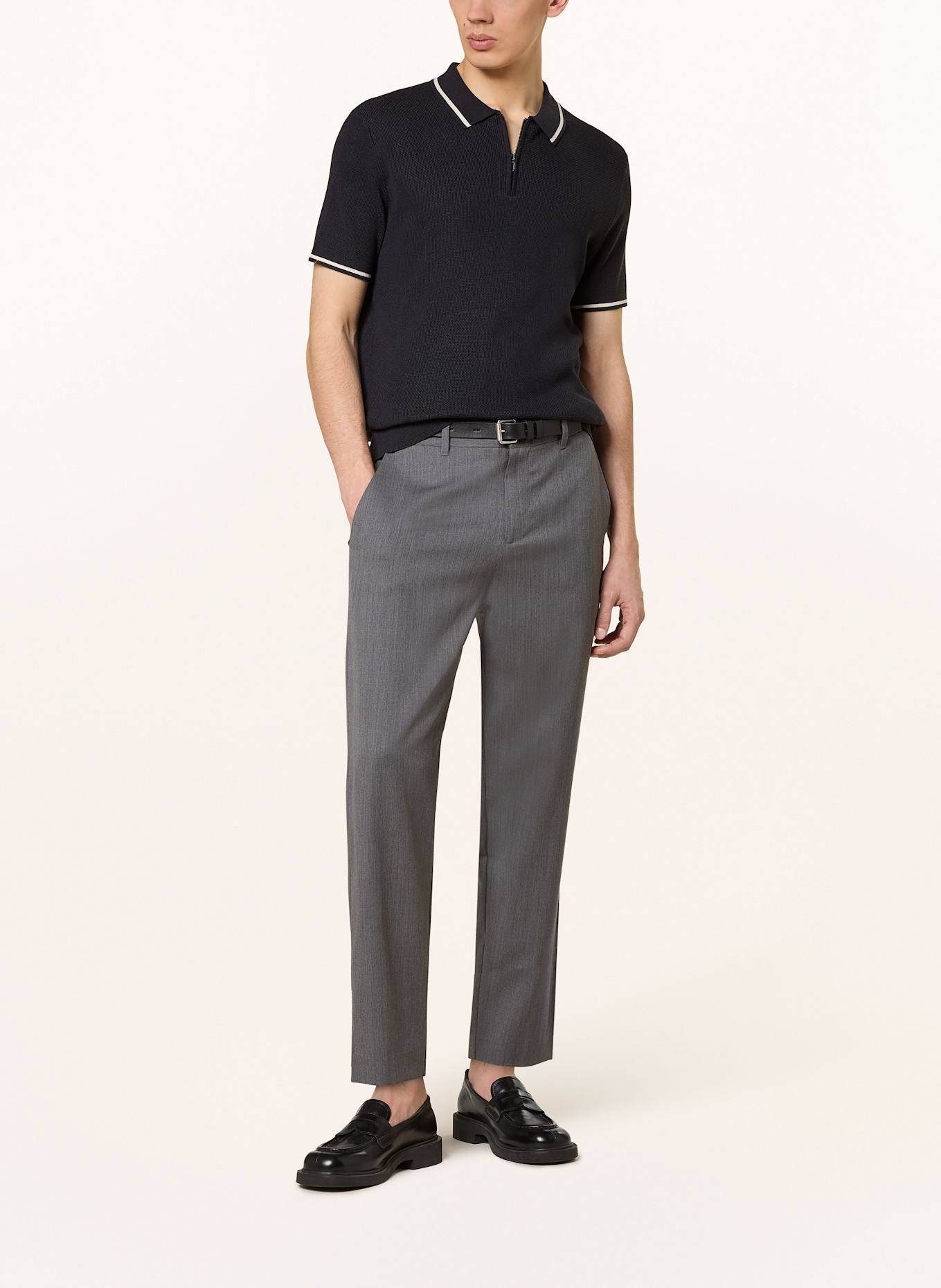 JOOP! Strick-Poloshirt VANCAO: DUNKELBLAU