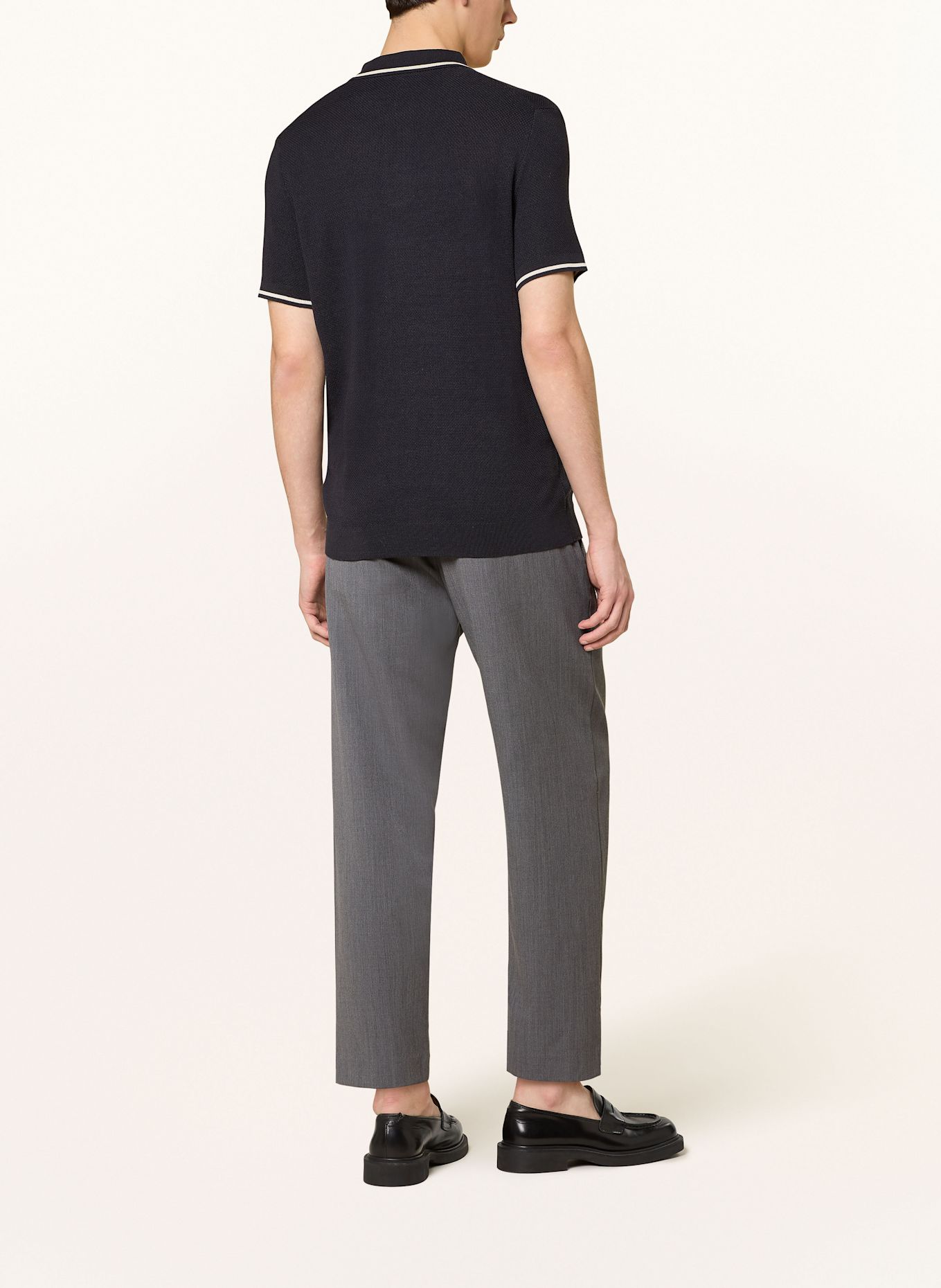 JOOP! Strick-Poloshirt VANCAO: DUNKELBLAU