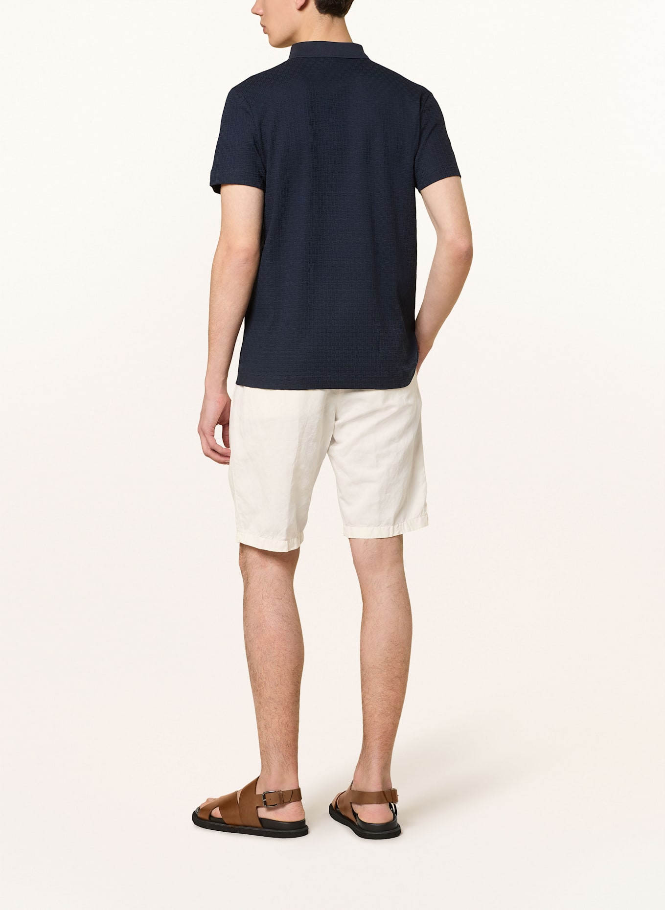 JOOP! Strick-Poloshirt BRADLEY: DUNKELBLAU
