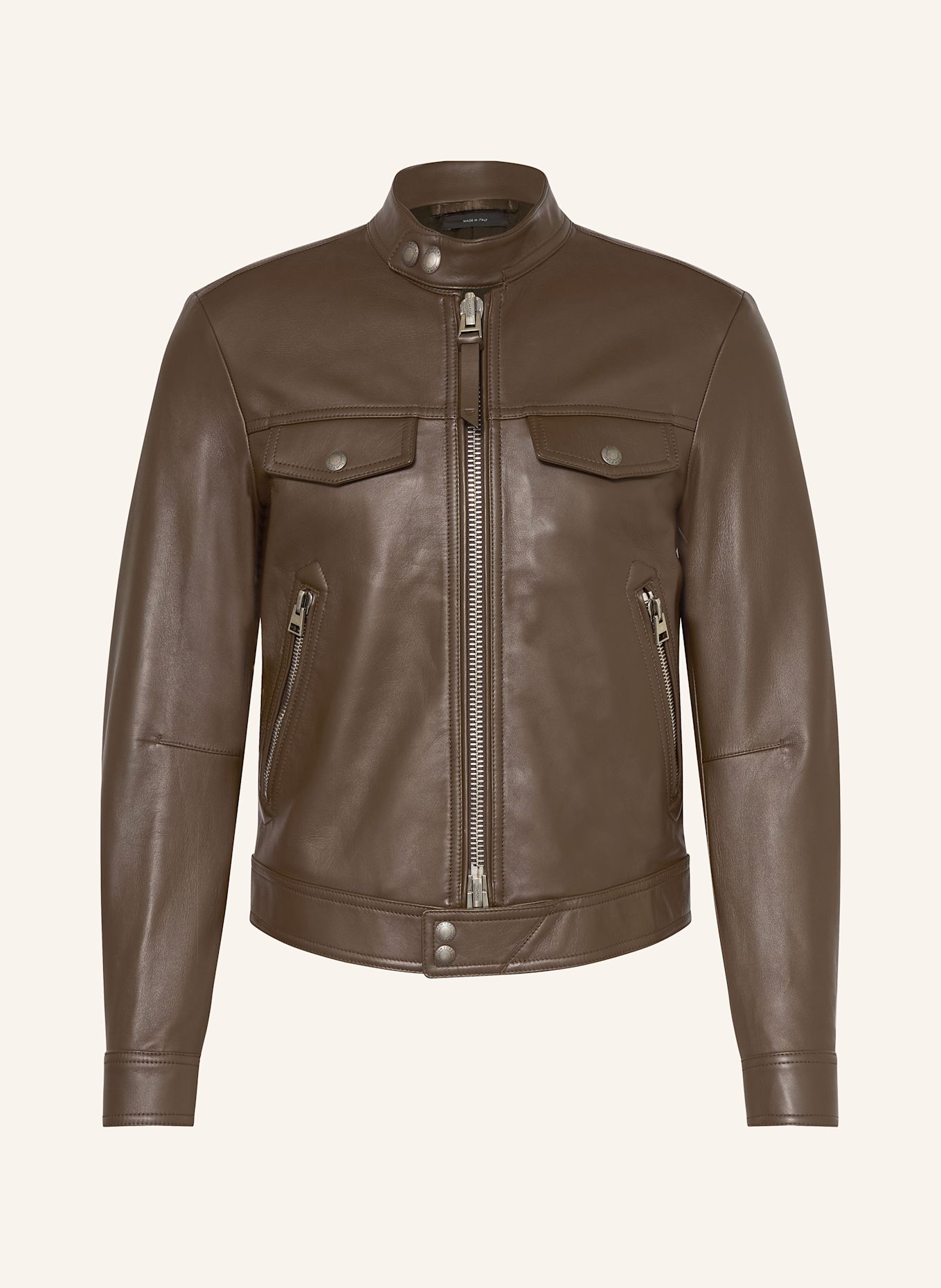 TOM FORD Lederjacke: KHAKI