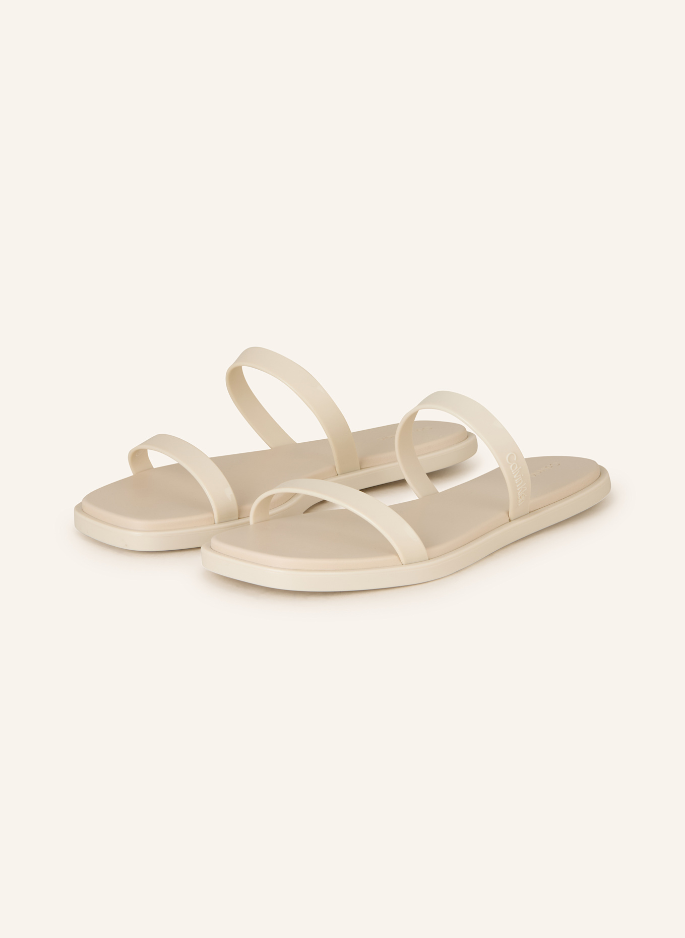 Calvin Klein Pantoletten: CREME