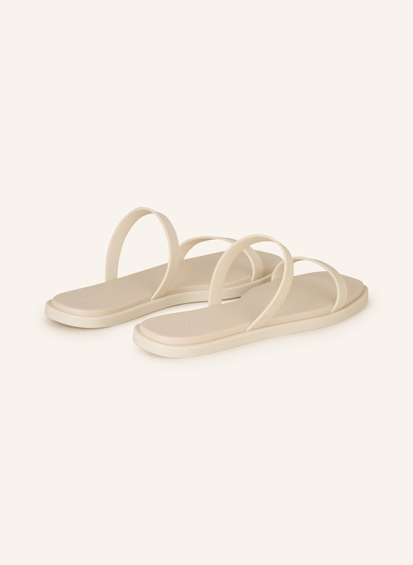 Calvin Klein Pantoletten: CREME
