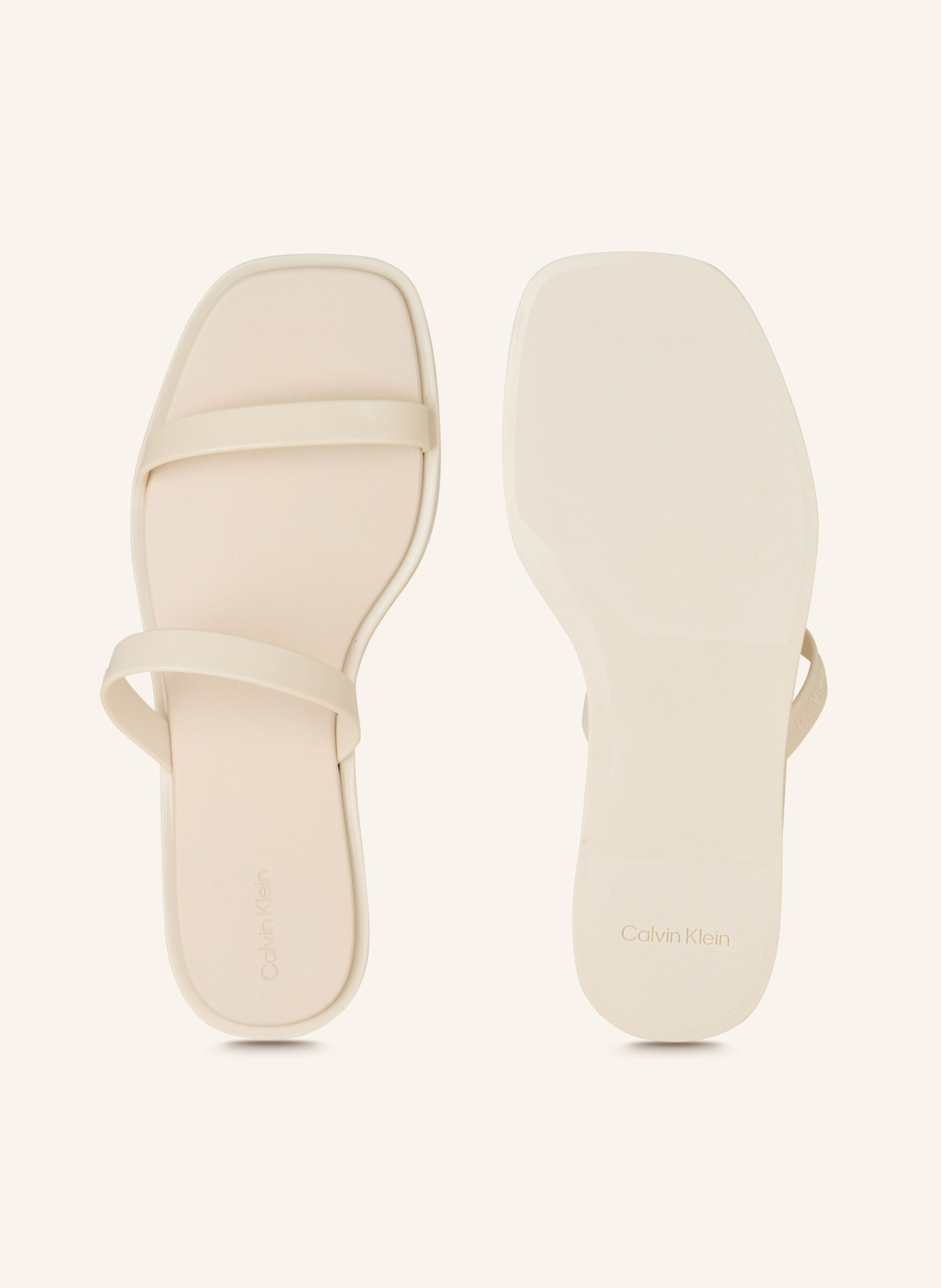 Calvin Klein Pantoletten: CREME