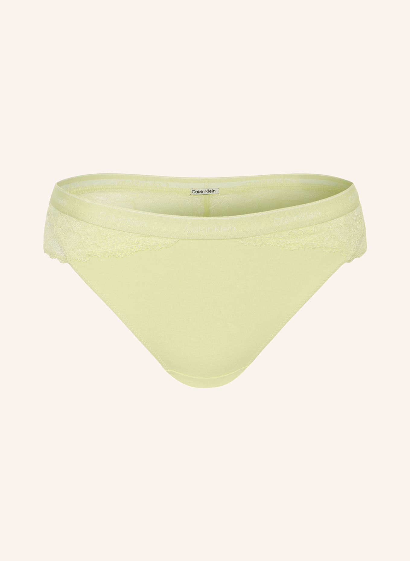 Calvin Klein Kalhotky MODERN LACE: SVĚTLE ZELENÁ
