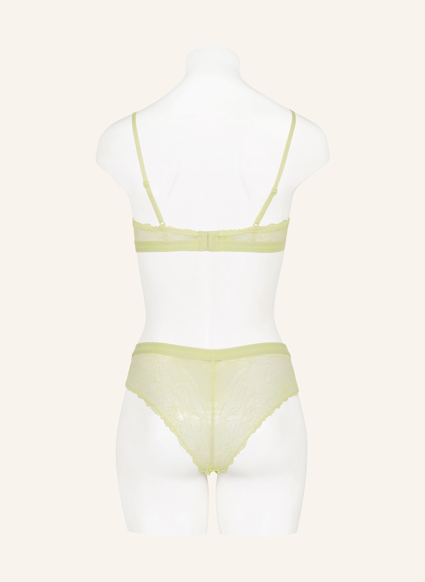 Calvin Klein Kalhotky MODERN LACE: SVĚTLE ZELENÁ