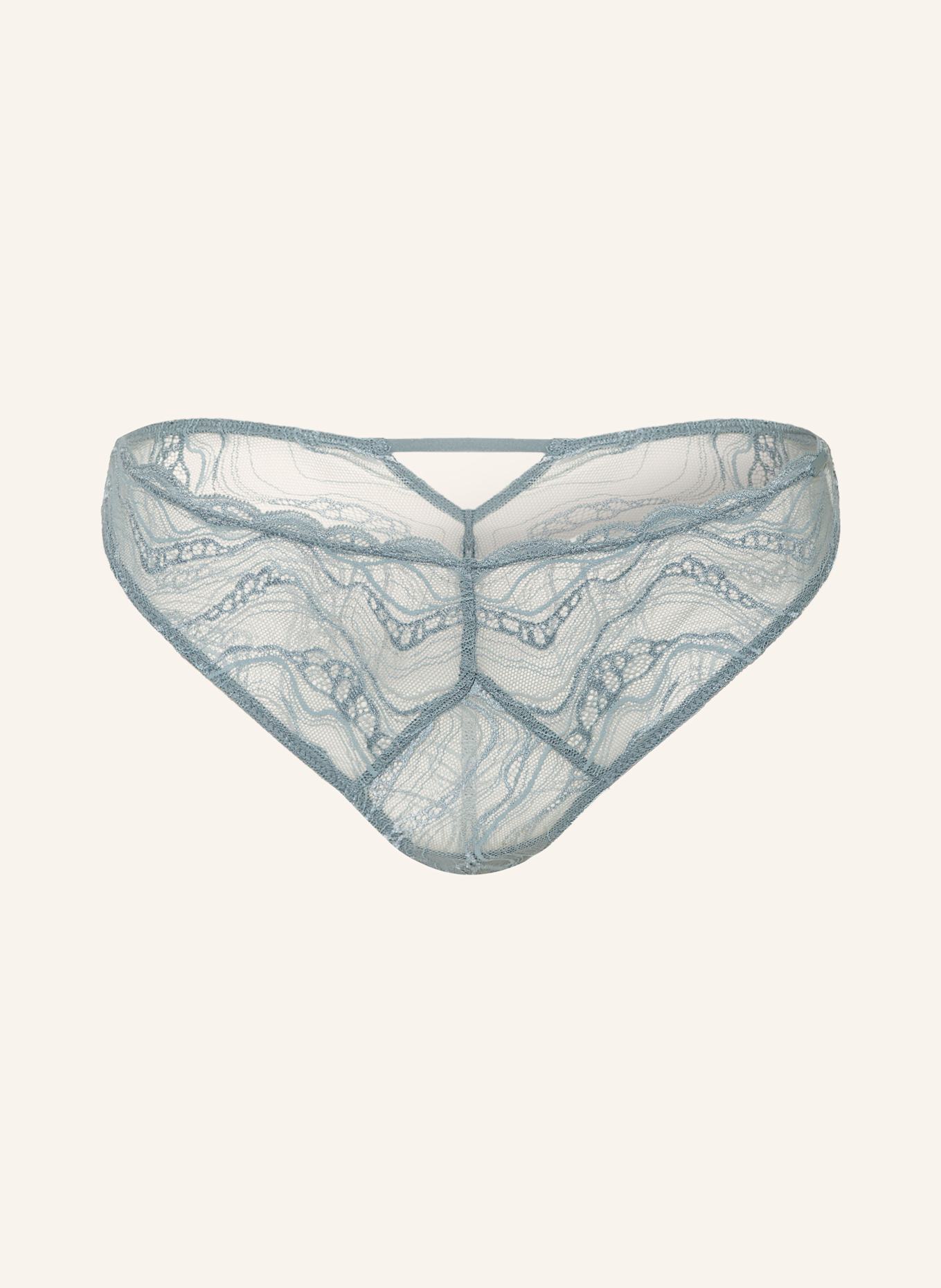 Calvin Klein Kalhotky SENSUAL STRETCH LACE: ČERNOŠEDÁ
