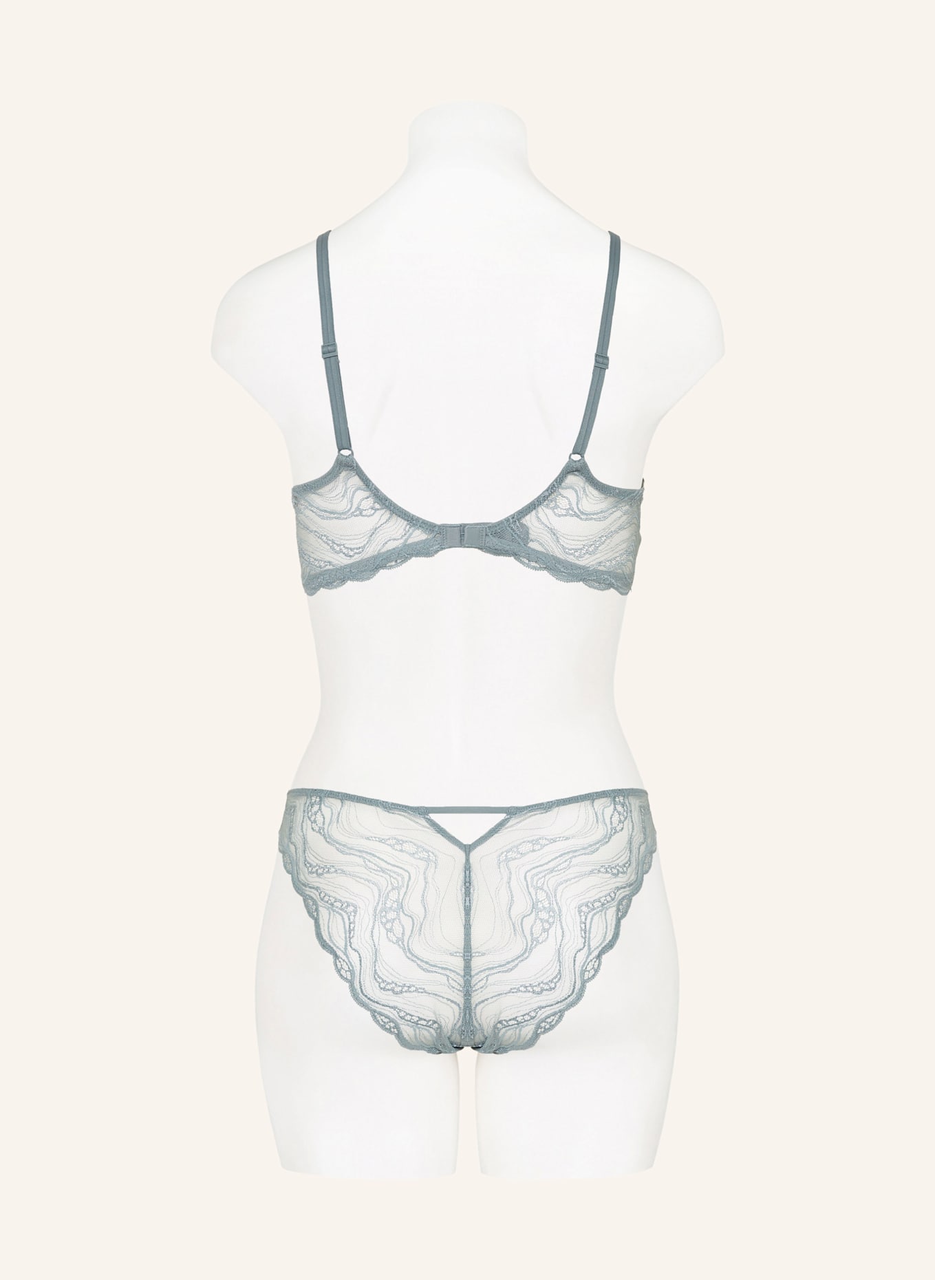 Calvin Klein Kalhotky SENSUAL STRETCH LACE: ČERNOŠEDÁ