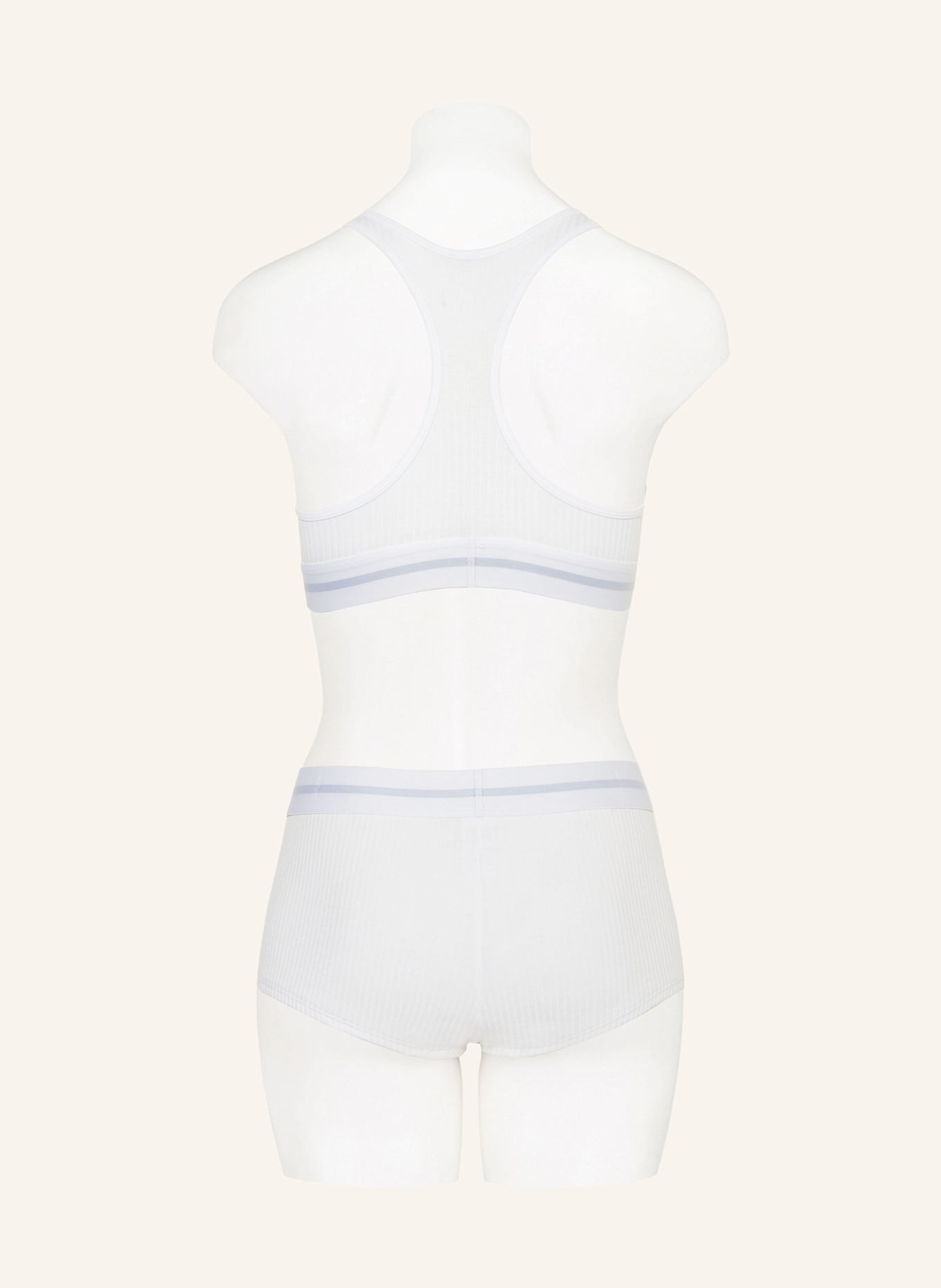 Calvin Klein Bustier COTTON MODAL STRETCH RIB: WEISS