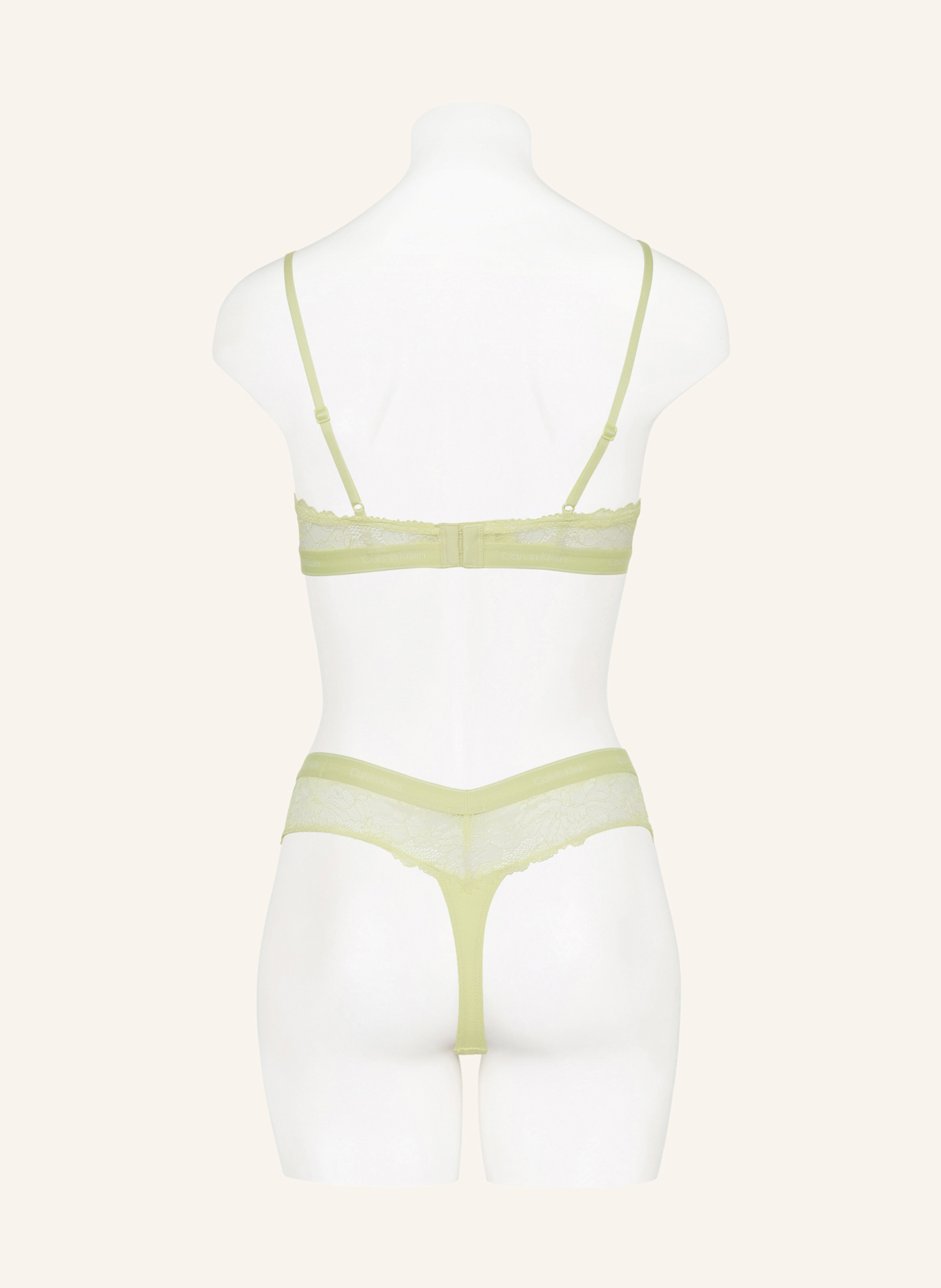Calvin Klein String MODERN LACE: HELLGRÜN