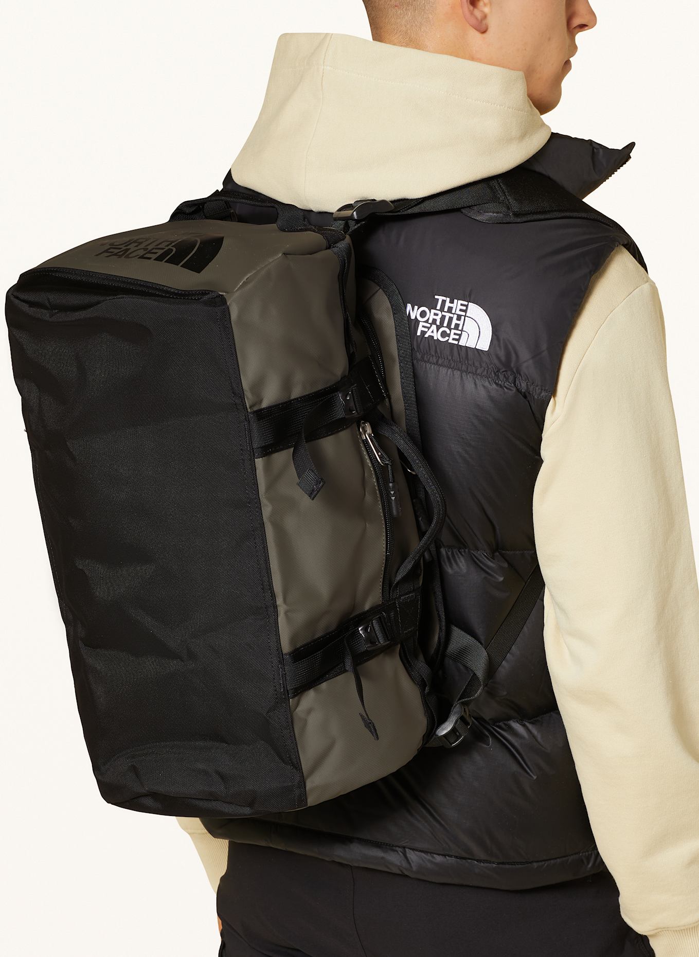 THE NORTH FACE Reisetasche BASE CAMP XS: TAUPE/ OLIV