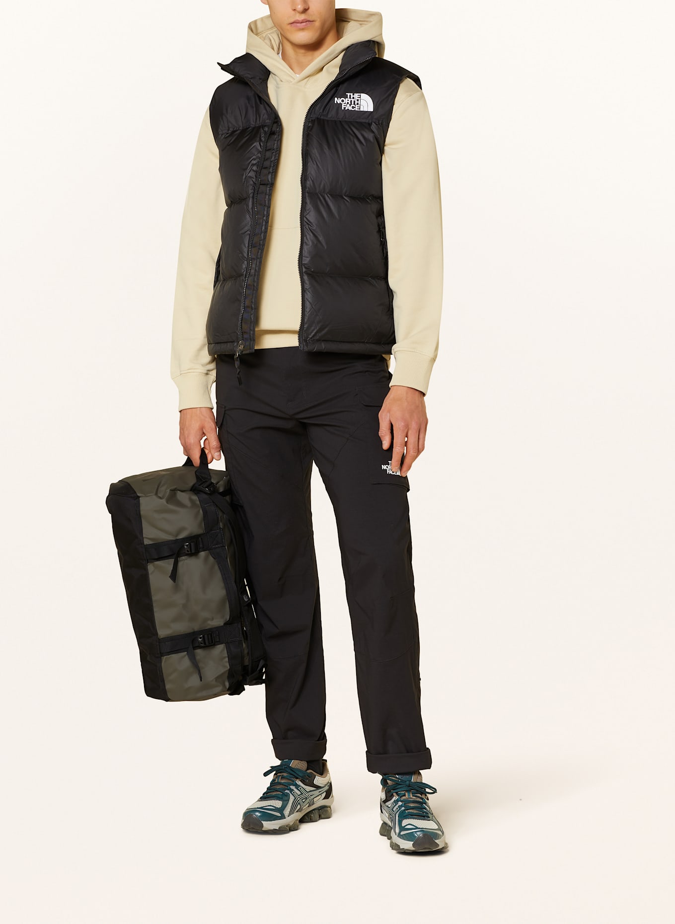 THE NORTH FACE Reisetasche BASE CAMP XS: TAUPE/ OLIV
