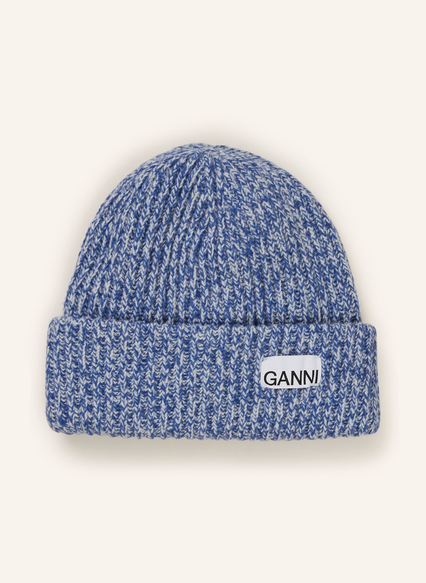 GANNI Mütze , Farbe: BLAU/ WEISS (Bild 1)