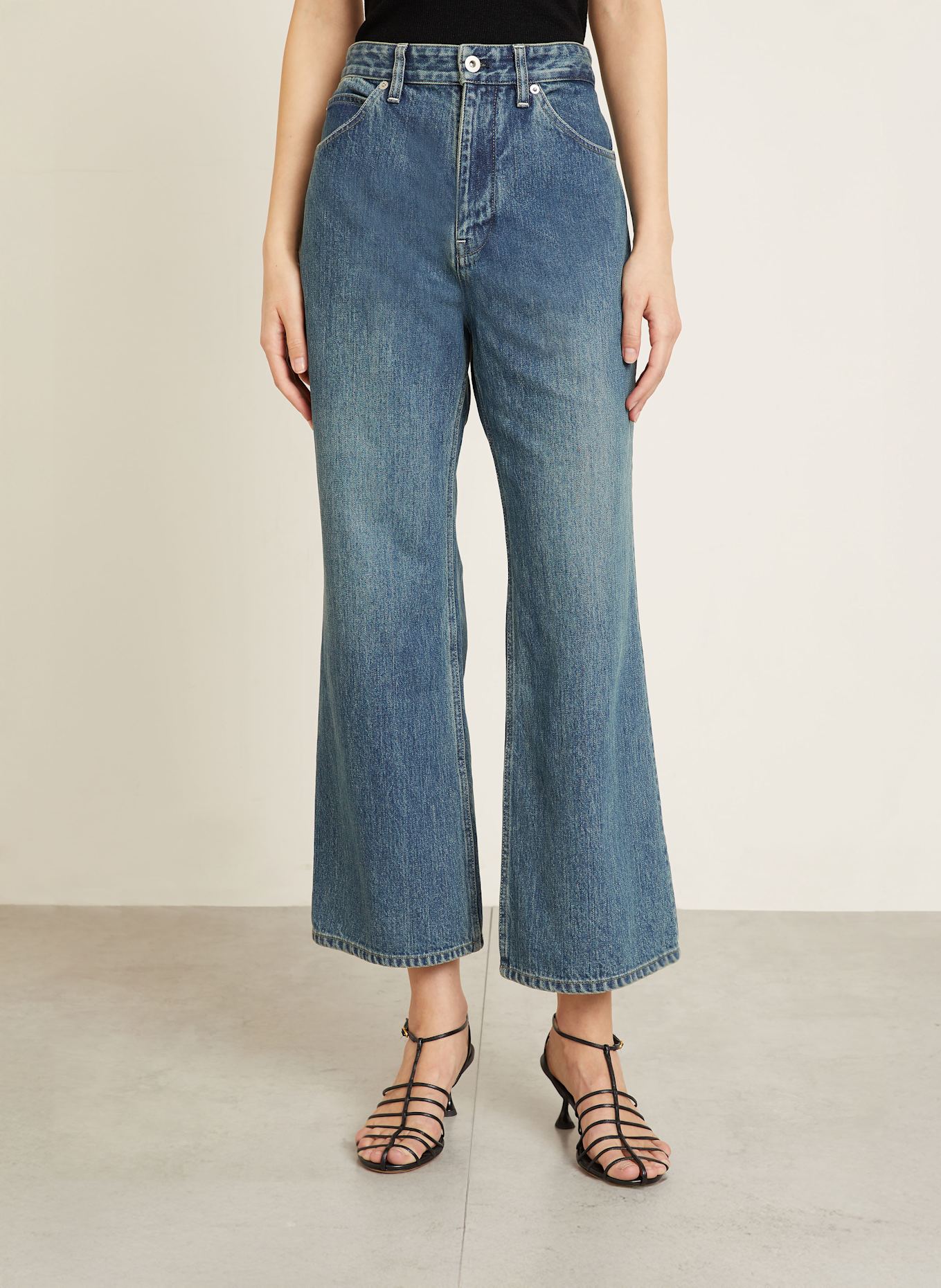 JIL SANDER 7/8-Jeans: 420 NAVY BLUE
