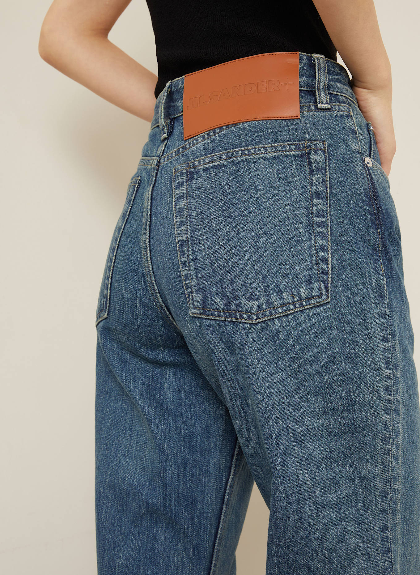 JIL SANDER 7/8-Jeans: 420 NAVY BLUE
