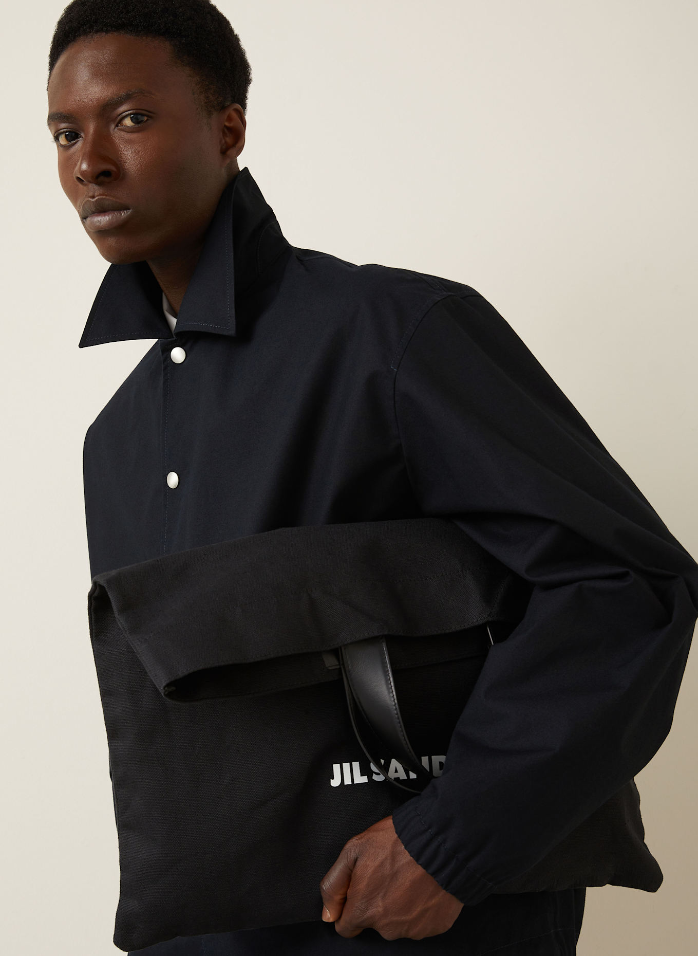 JIL SANDER Jacke: DUNKELBLAU