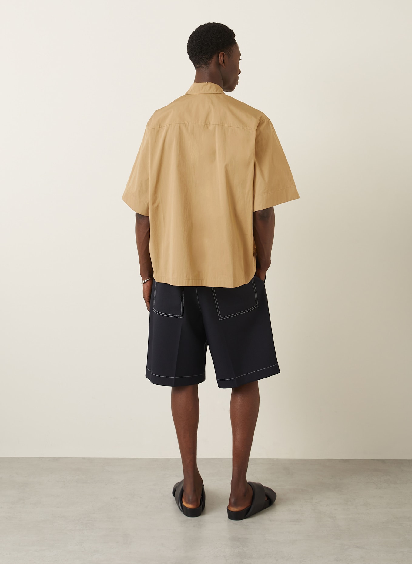 JIL SANDER Resorthemd Comfort Fit: CAMEL