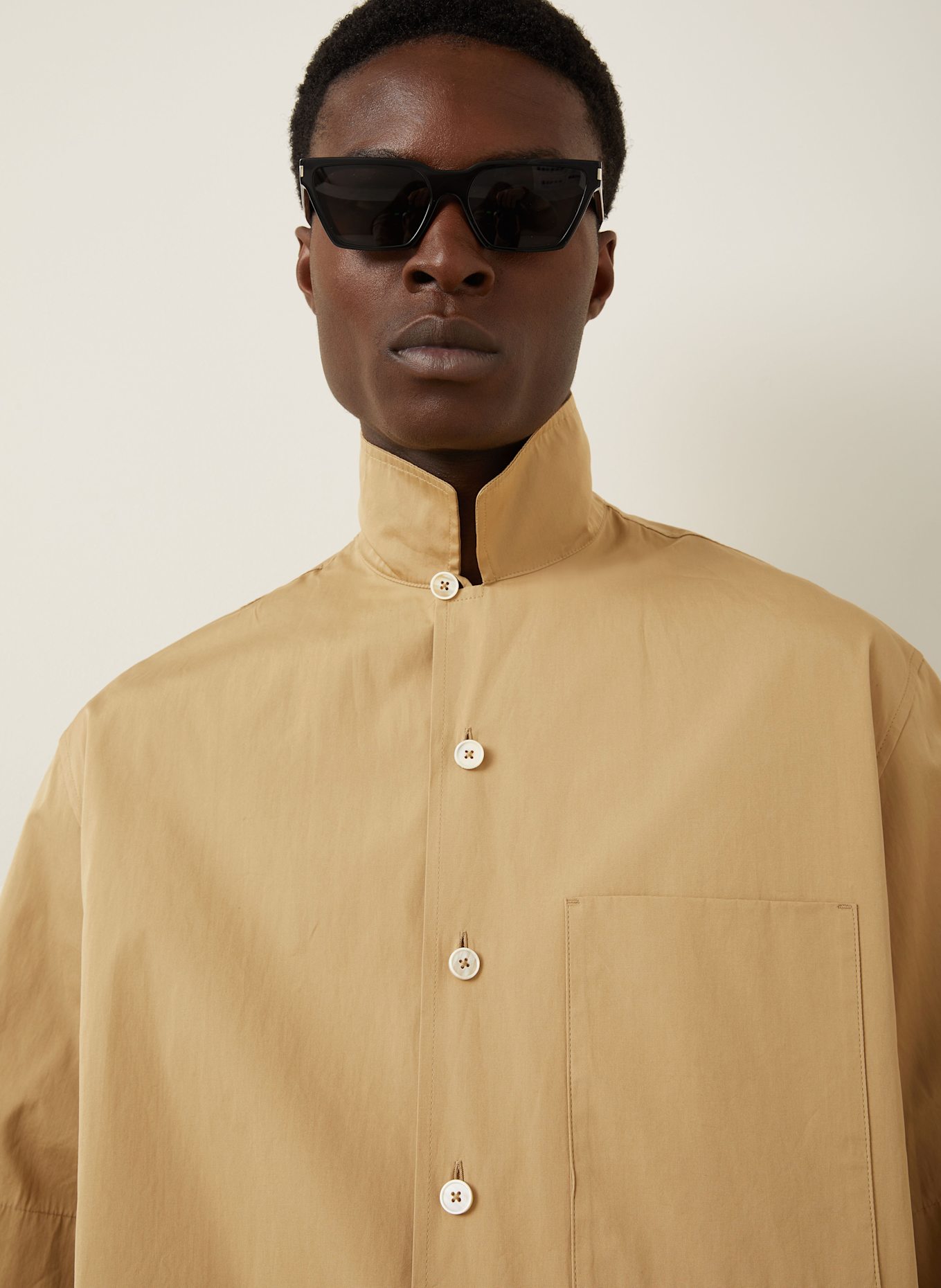 JIL SANDER Resorthemd Comfort Fit: CAMEL