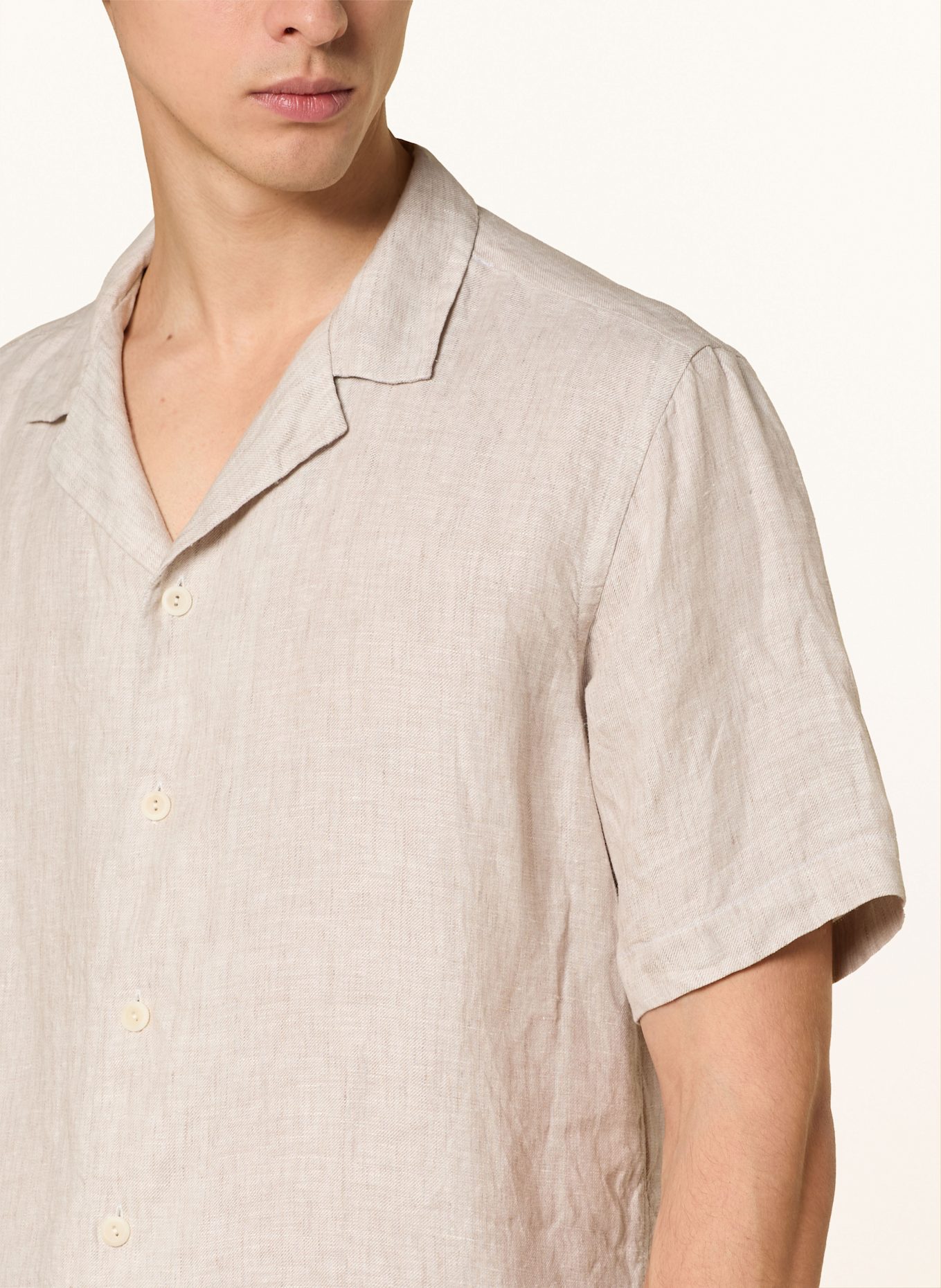 ETON Resorthemd Comfort Fit aus Leinen: BEIGE