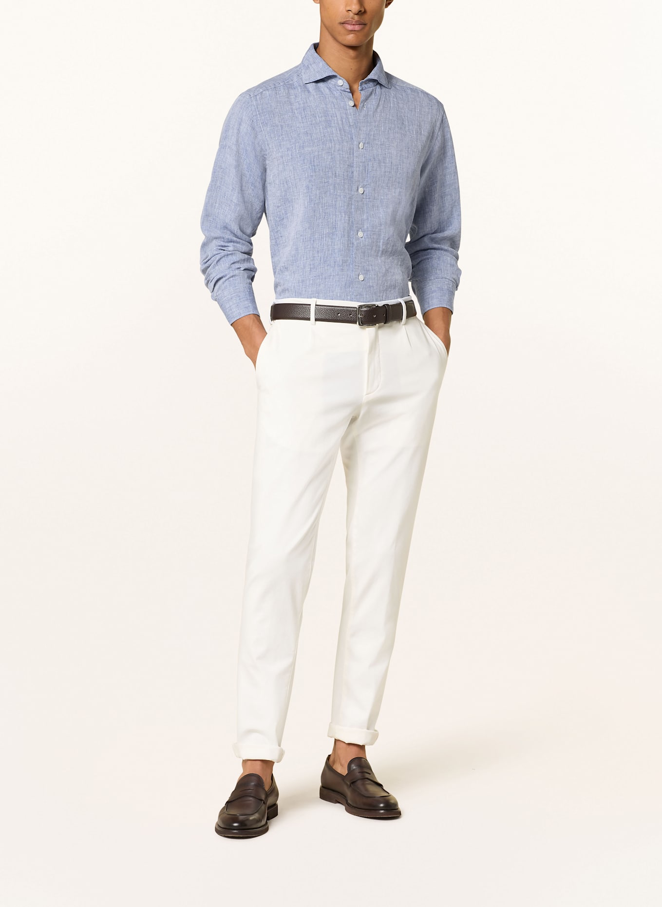 ETON Leinenhemd Contemporary Fit: BLAU
