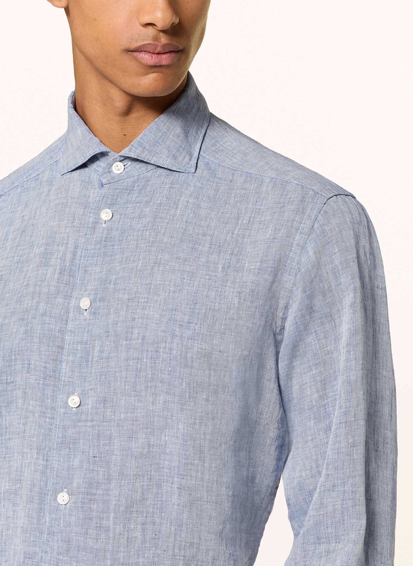 ETON Leinenhemd Contemporary Fit: BLAU