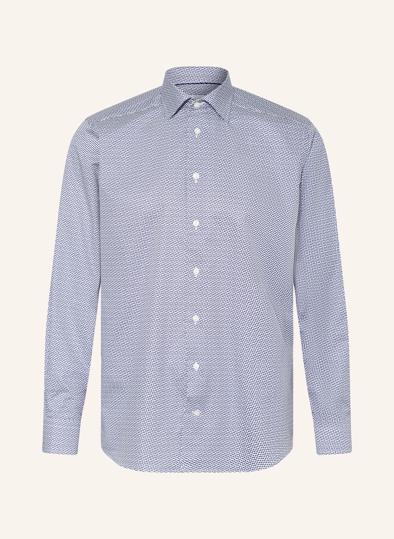 ETON Shirt contemporary fit: LIGHT BLUE / DARK BLUE / WHITE