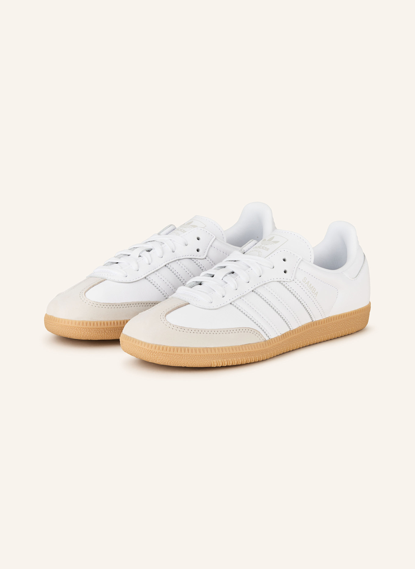 adidas Originals Sneaker SAMBA OG: WIT / TAUPE