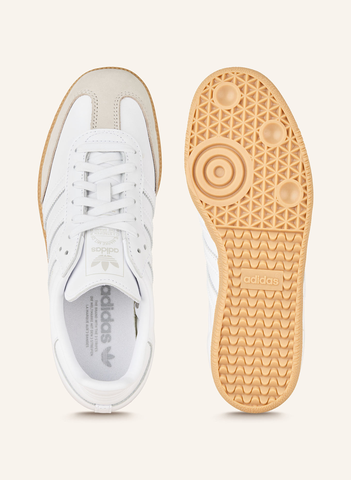 adidas Originals Sneaker SAMBA OG: WIT / TAUPE