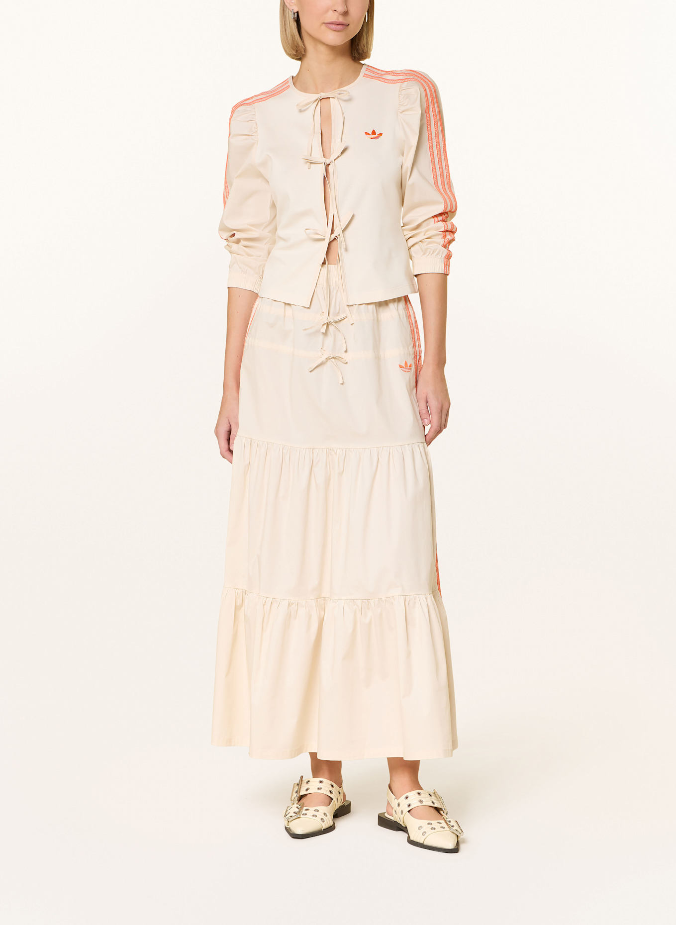 adidas Originals Blouse ORIGINALS SUMMER GLOW: ECRU / ORANGE