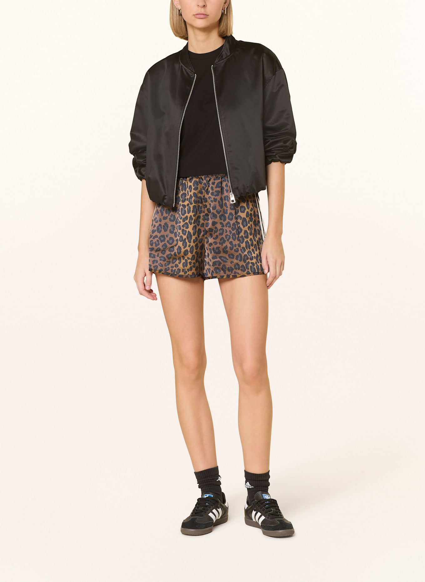 adidas Originals Satinshorts ORIGINALS: BRAUN / SCHWARZ / DUNKELGRAU