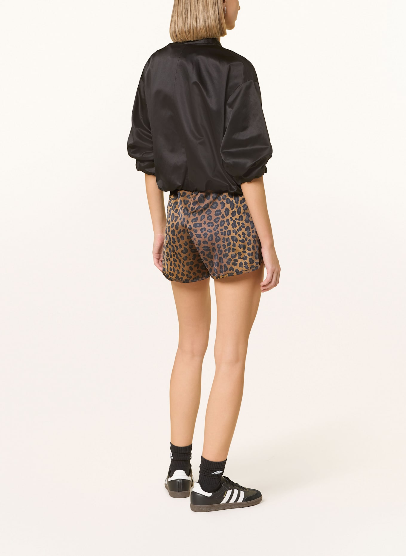 adidas Originals Satinshorts ORIGINALS: BRAUN / SCHWARZ / DUNKELGRAU