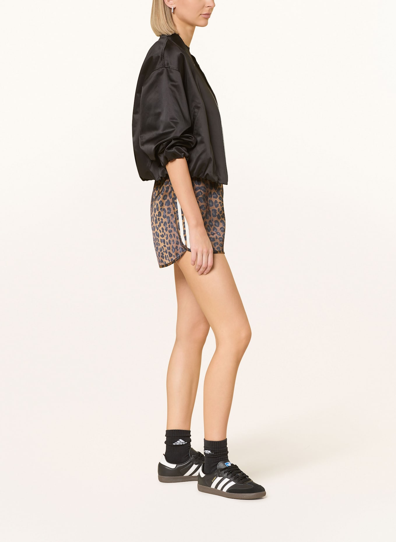 adidas Originals Satinshorts ORIGINALS: BRAUN / SCHWARZ / DUNKELGRAU