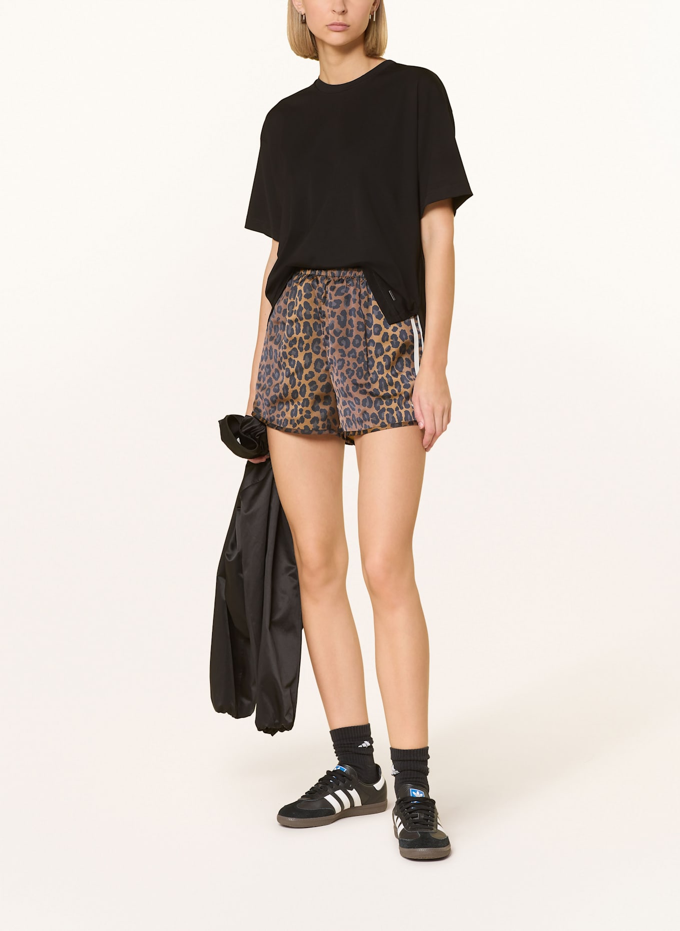 adidas Originals Satinshorts ORIGINALS: BRAUN / SCHWARZ / DUNKELGRAU