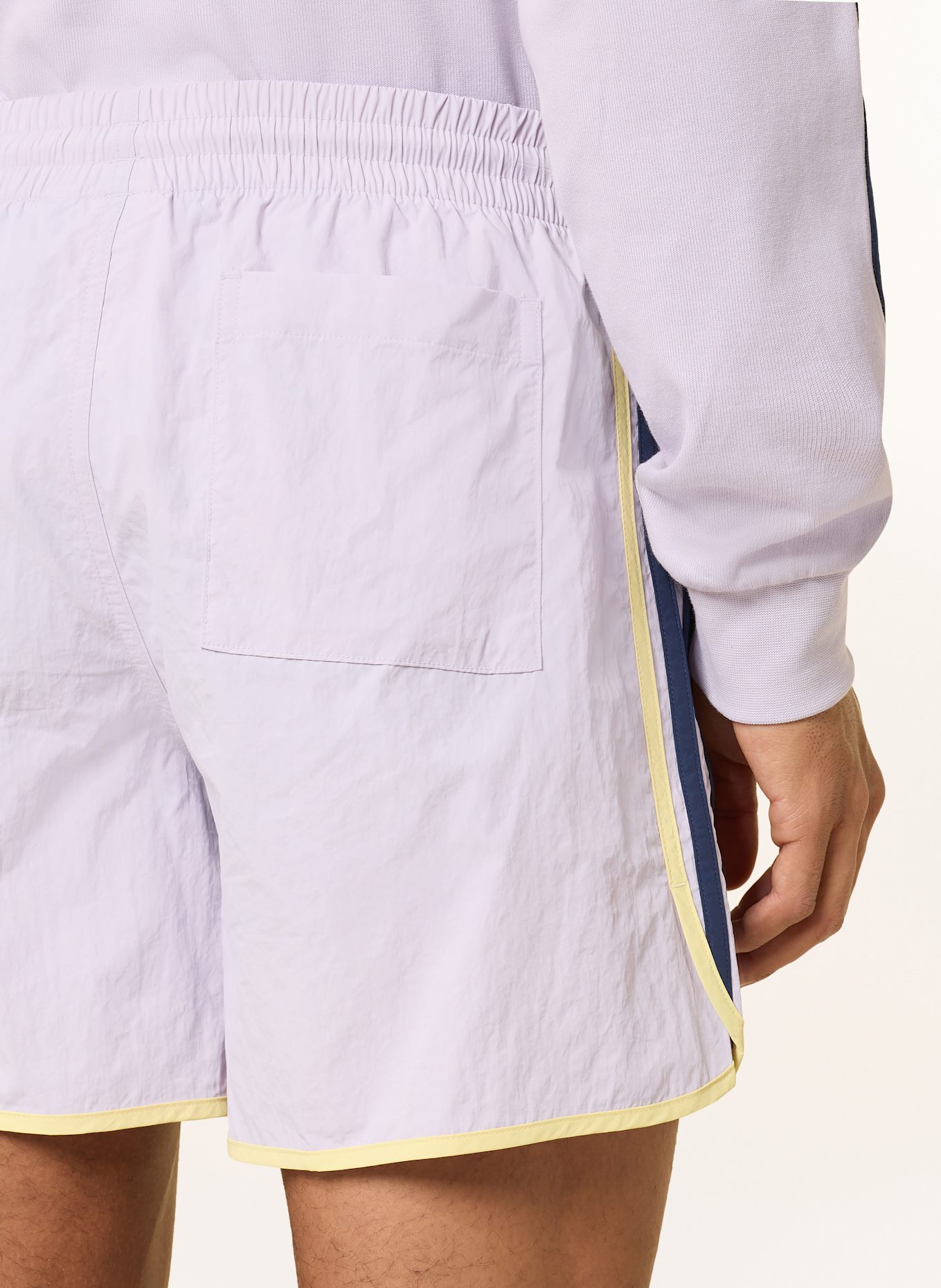 adidas Originals Short ADICOLOR CLASSIC SPRINTER: LILAS CLAIR / BLEU FONCÉ / JAUNE CLAIR