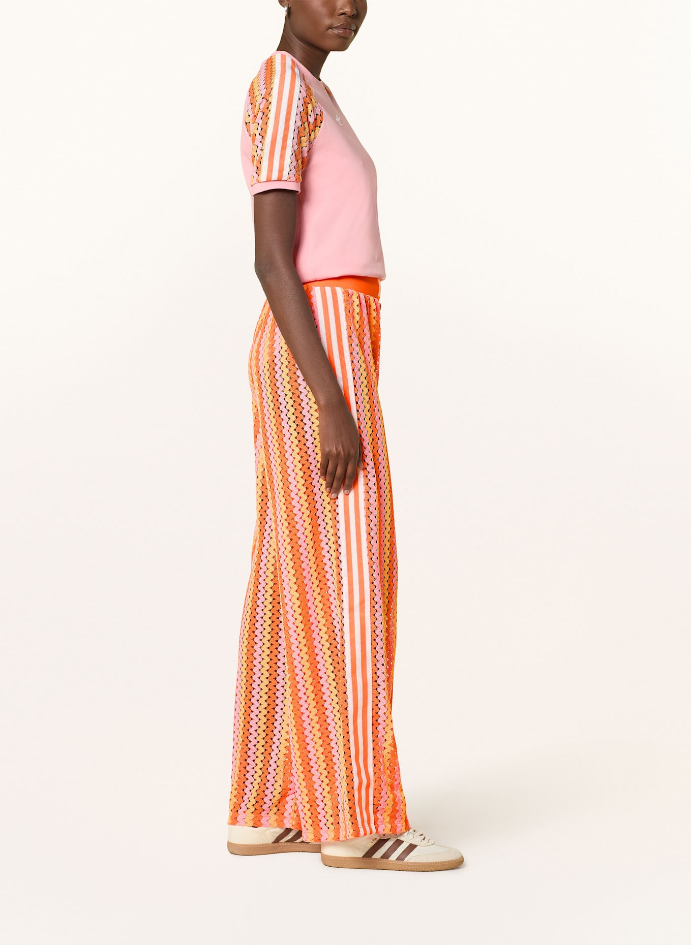 adidas Originals Crochet trousers SUMMER GLOW FIREBIRD in
