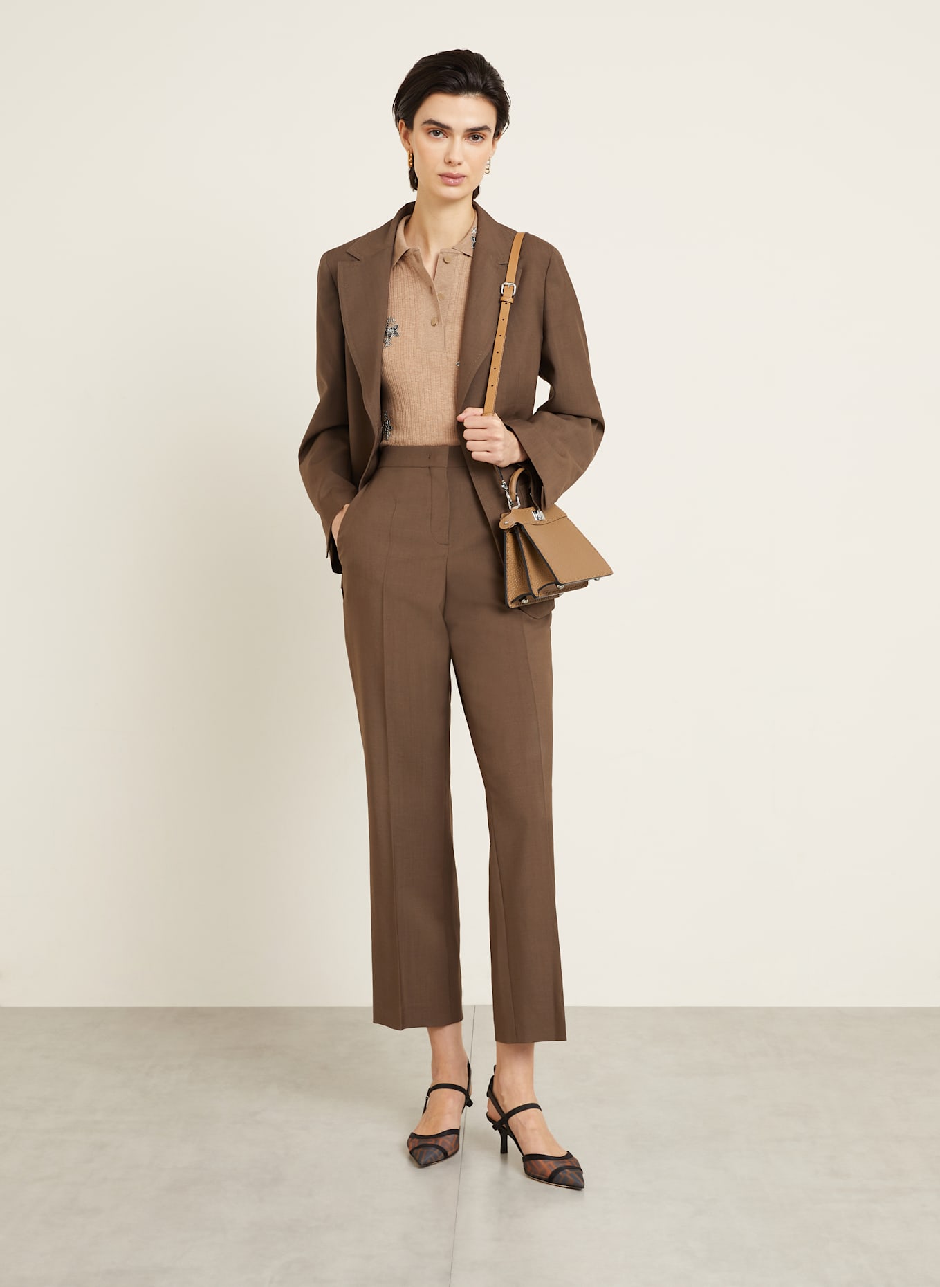 FENDI Handtasche PEEKABOO ISEEU: CAMEL