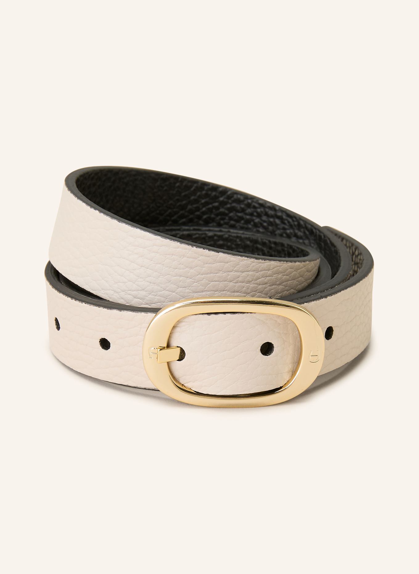 AIGNER Ledergürtel CASUAL zum Wenden: SCHWARZ