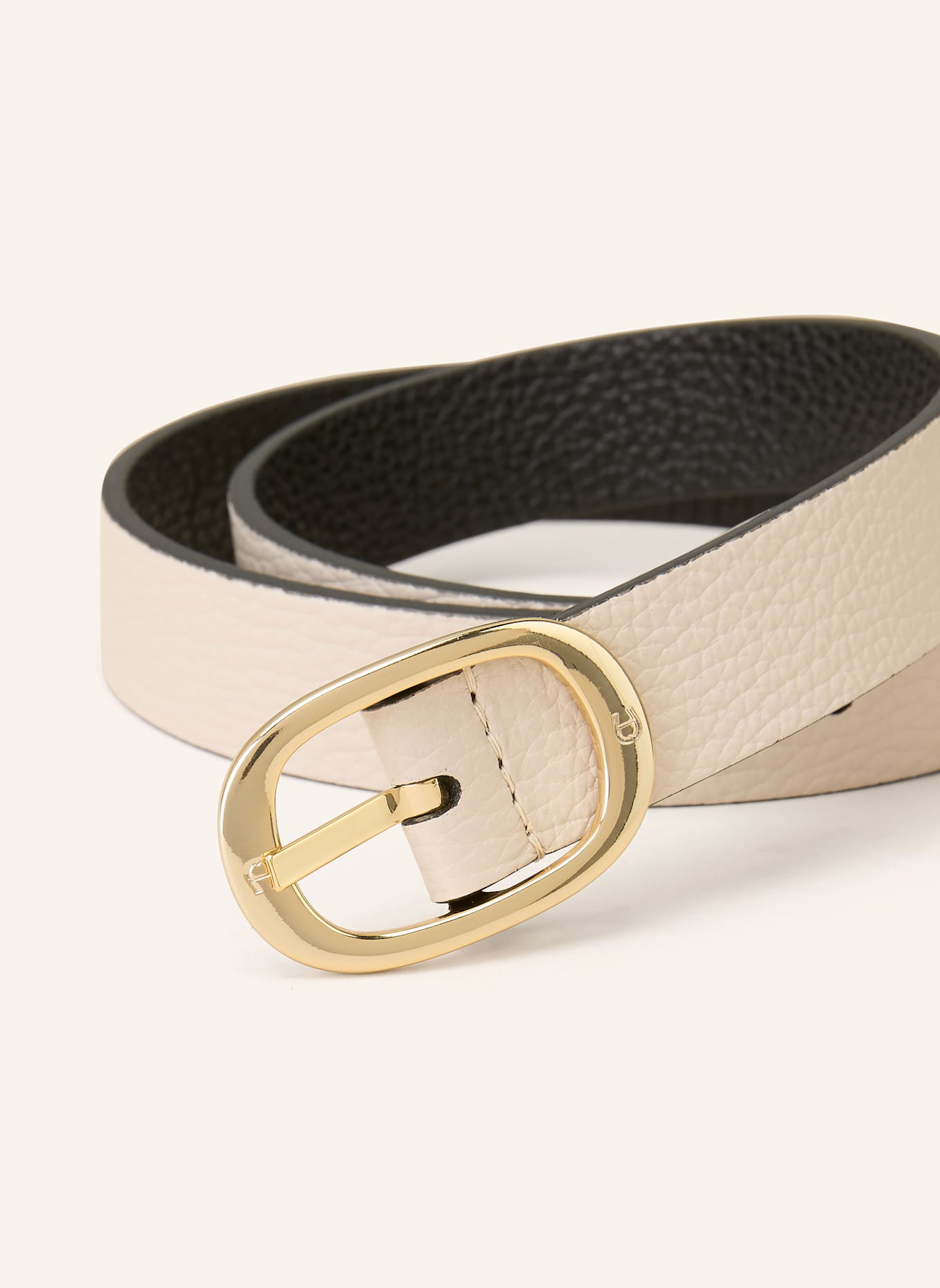 AIGNER Ledergürtel CASUAL zum Wenden: SCHWARZ