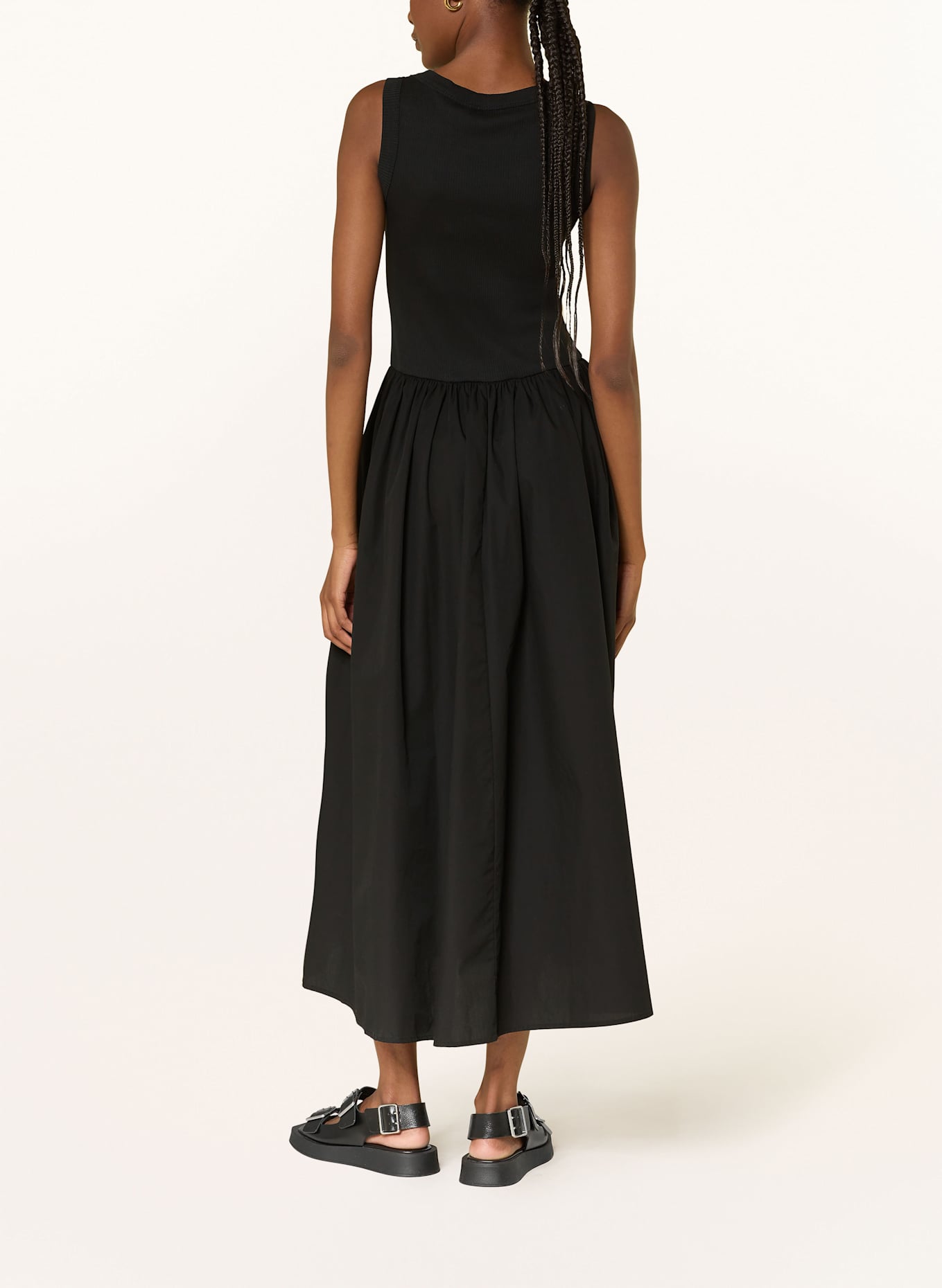 InWear Kleid DAGNAMAIW im Materialmix: SCHWARZ