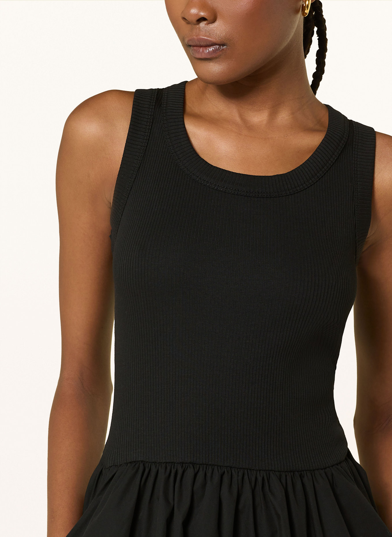 InWear Kleid DAGNAMAIW im Materialmix: SCHWARZ