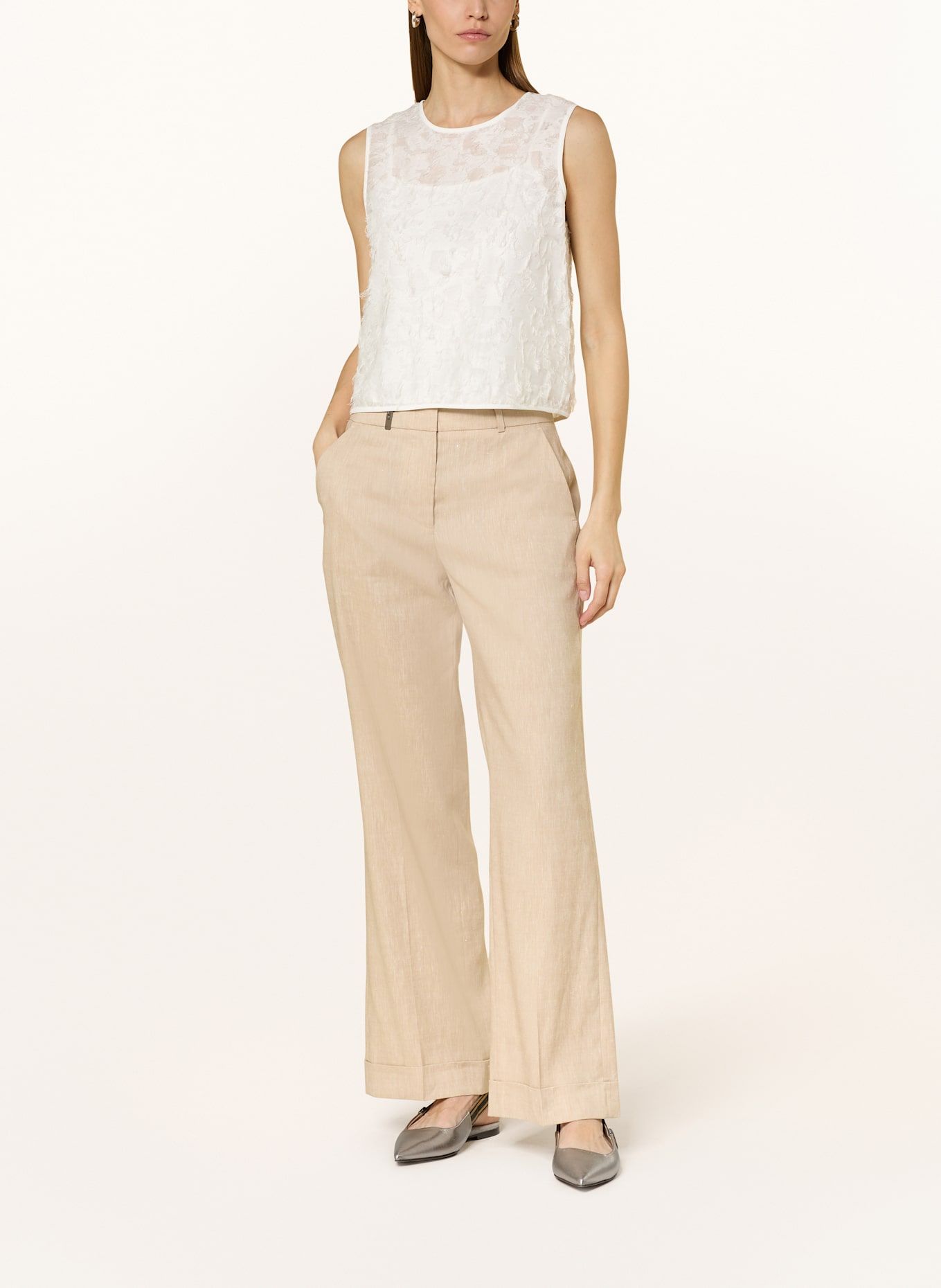 PESERICO Blouse top: WHITE