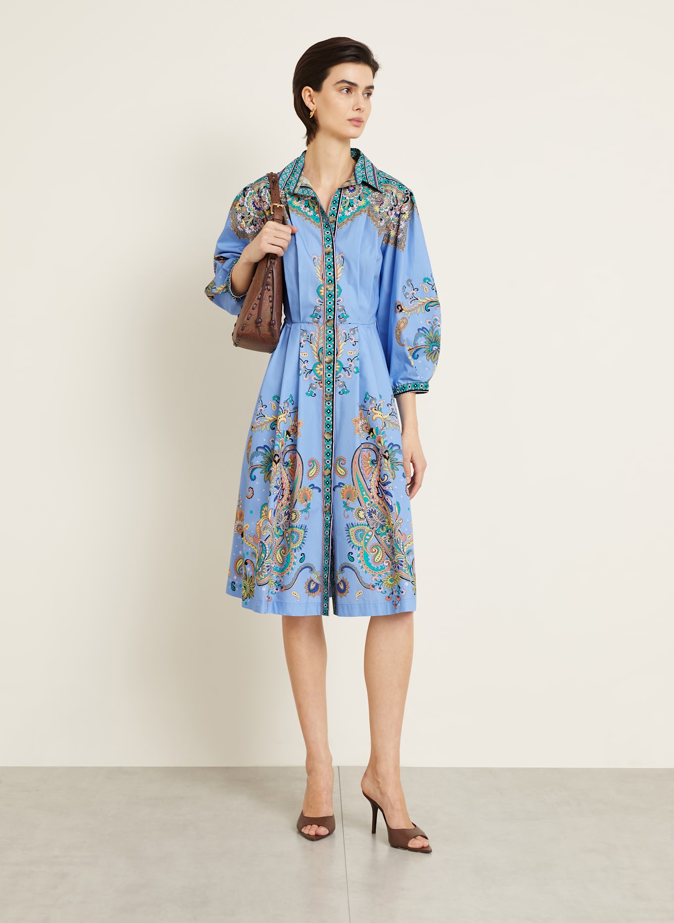 ETRO Shirt dress in blue