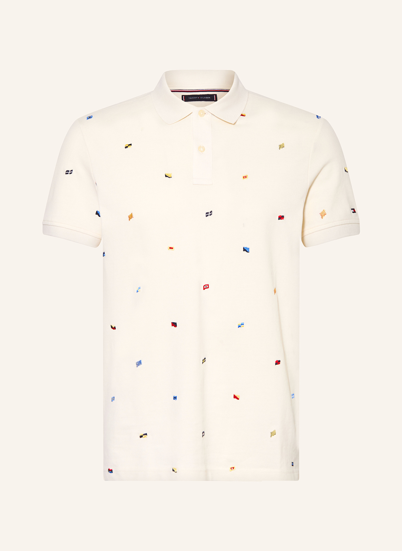 TOMMY HILFIGER Piqué-Poloshirt Regular Fit: ECRU
