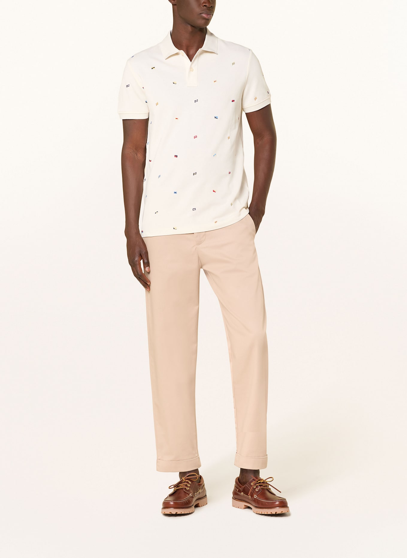 TOMMY HILFIGER Piqué-Poloshirt Regular Fit: ECRU