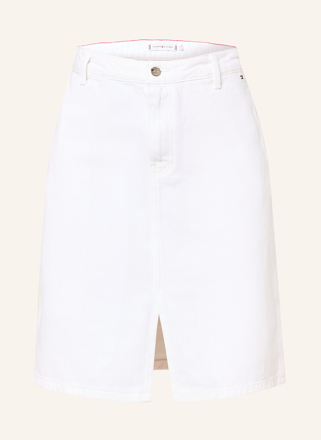TOMMY HILFIGER Jeansrock: YCF TH OPTIC WHITE