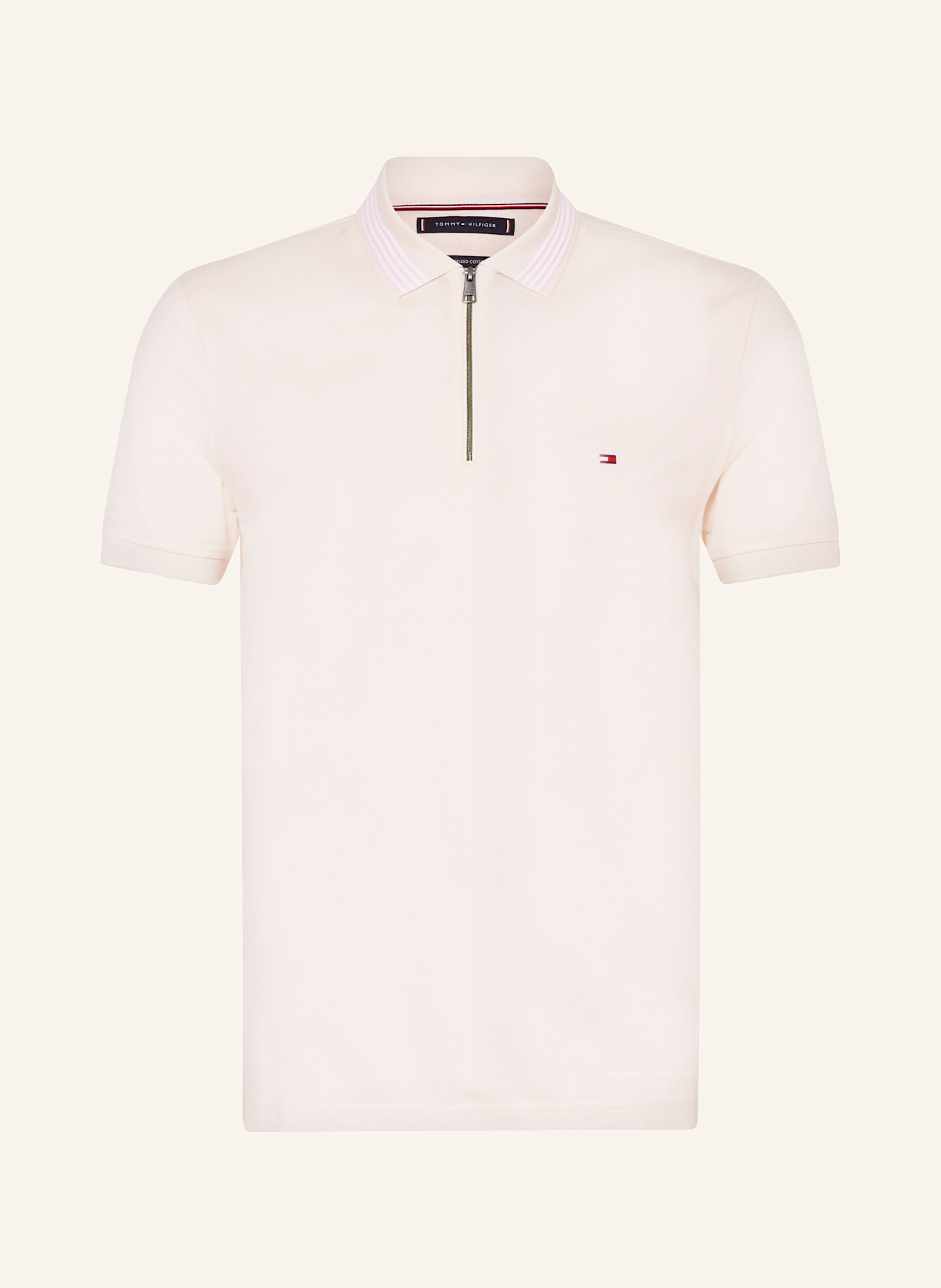 TOMMY HILFIGER Piqué-Poloshirt: ECRU