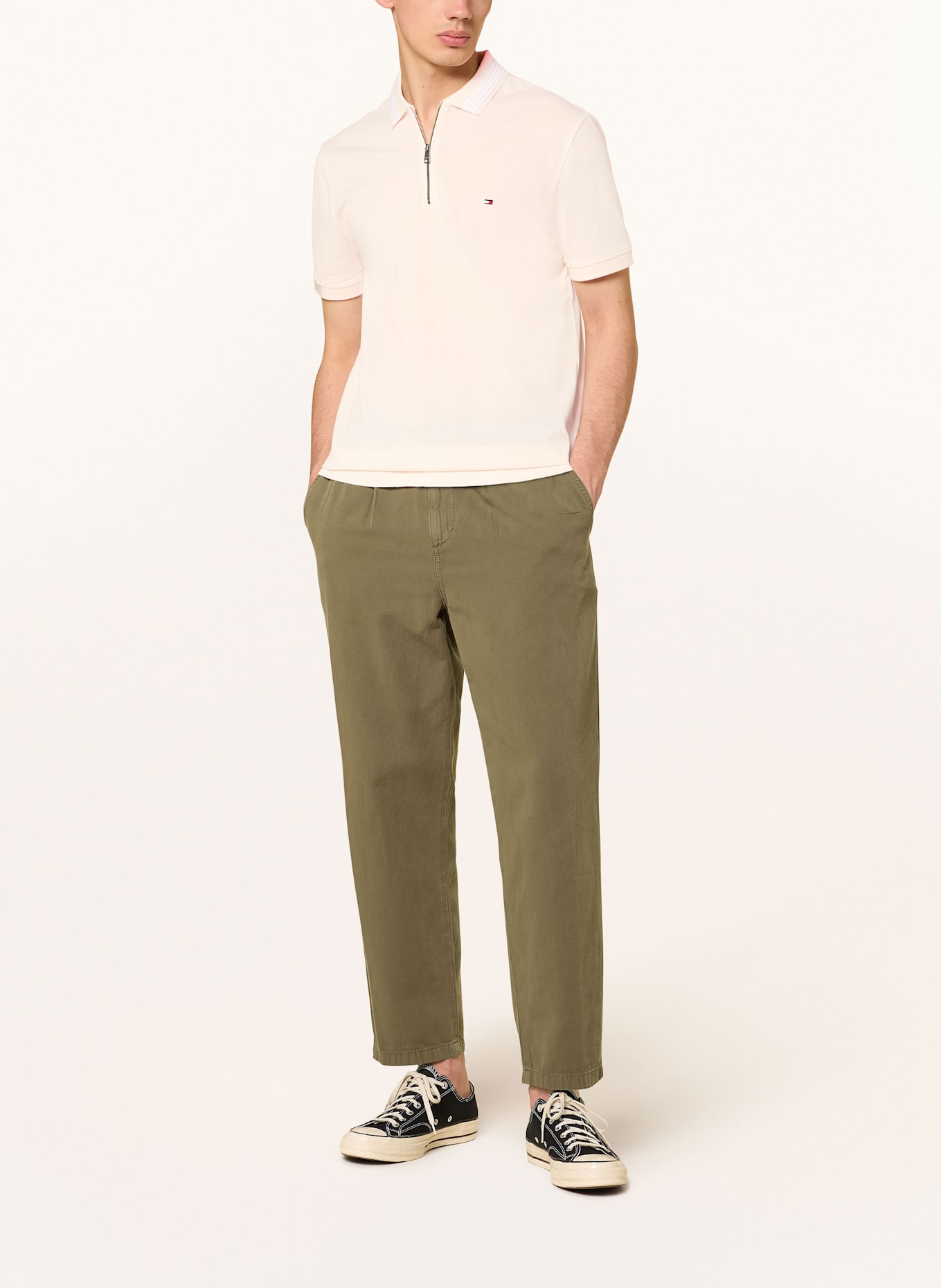TOMMY HILFIGER Piqué-Poloshirt: ECRU
