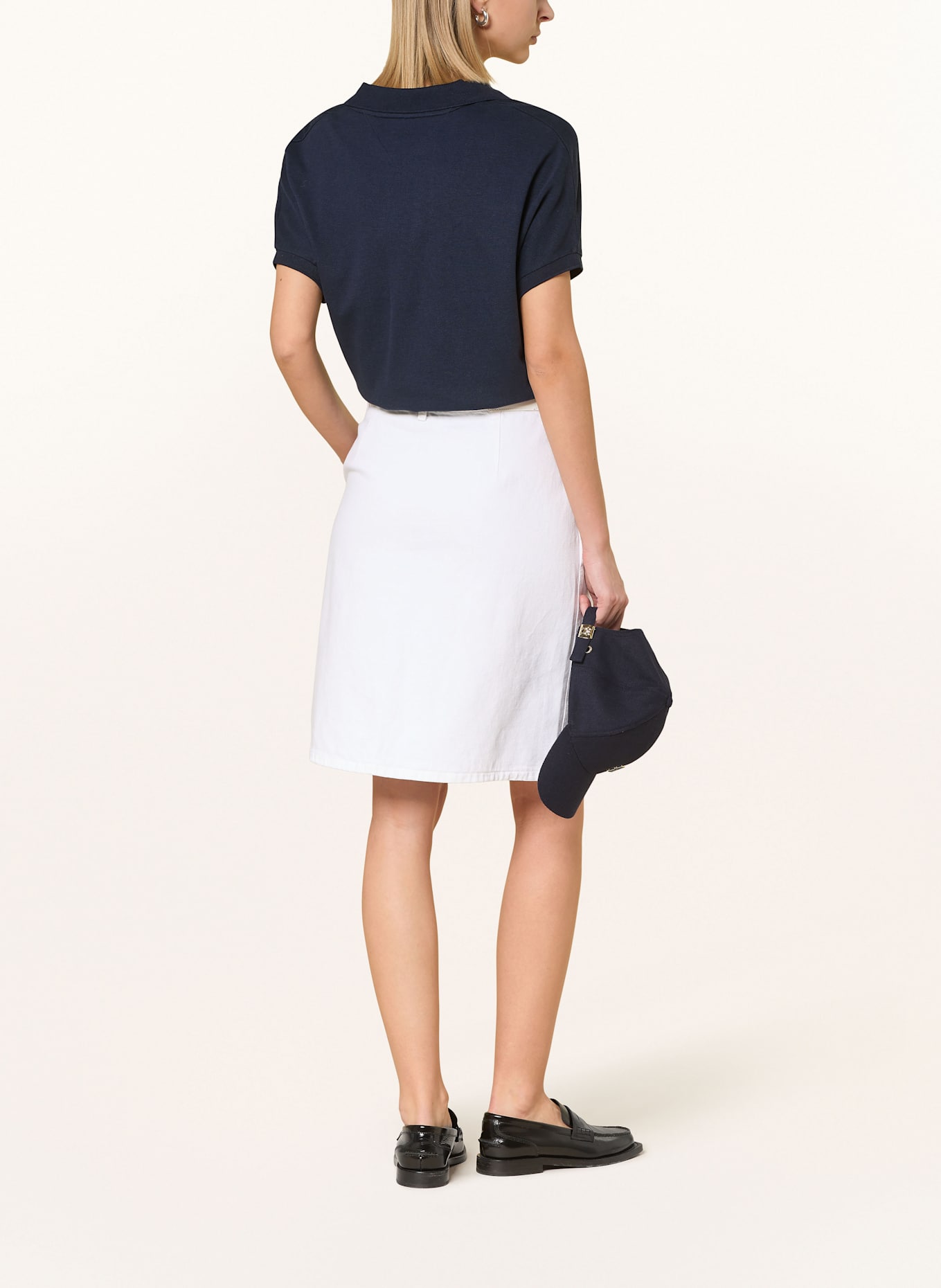 TOMMY HILFIGER Piqué-Poloshirt: DUNKELBLAU