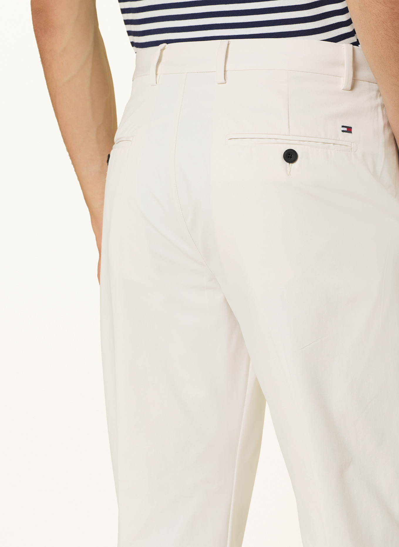 TOMMY HILFIGER Chino DENTON PERFORMANCE Straight Fit: ECRU
