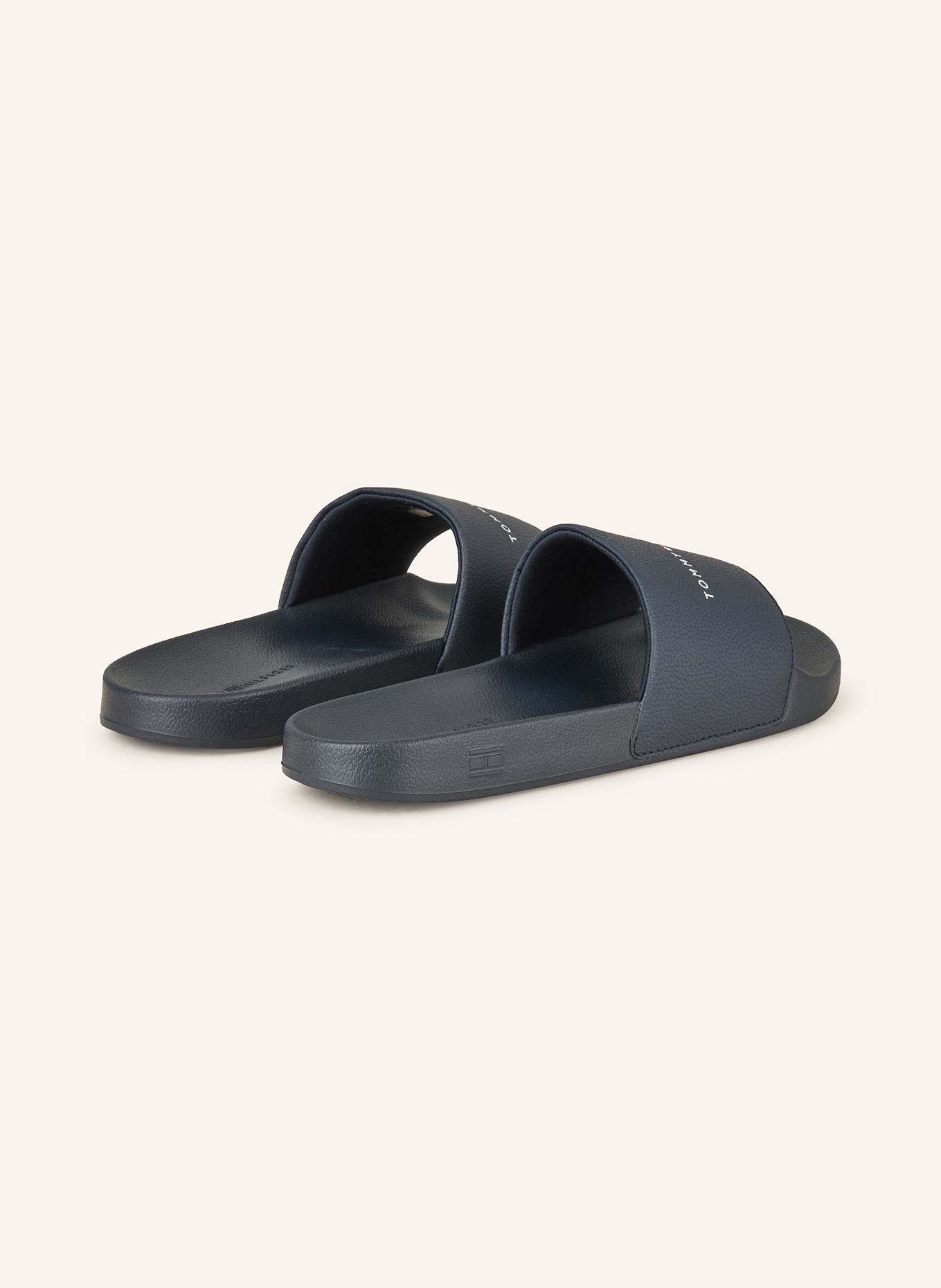 TOMMY HILFIGER Pantoletten: DUNKELBLAU