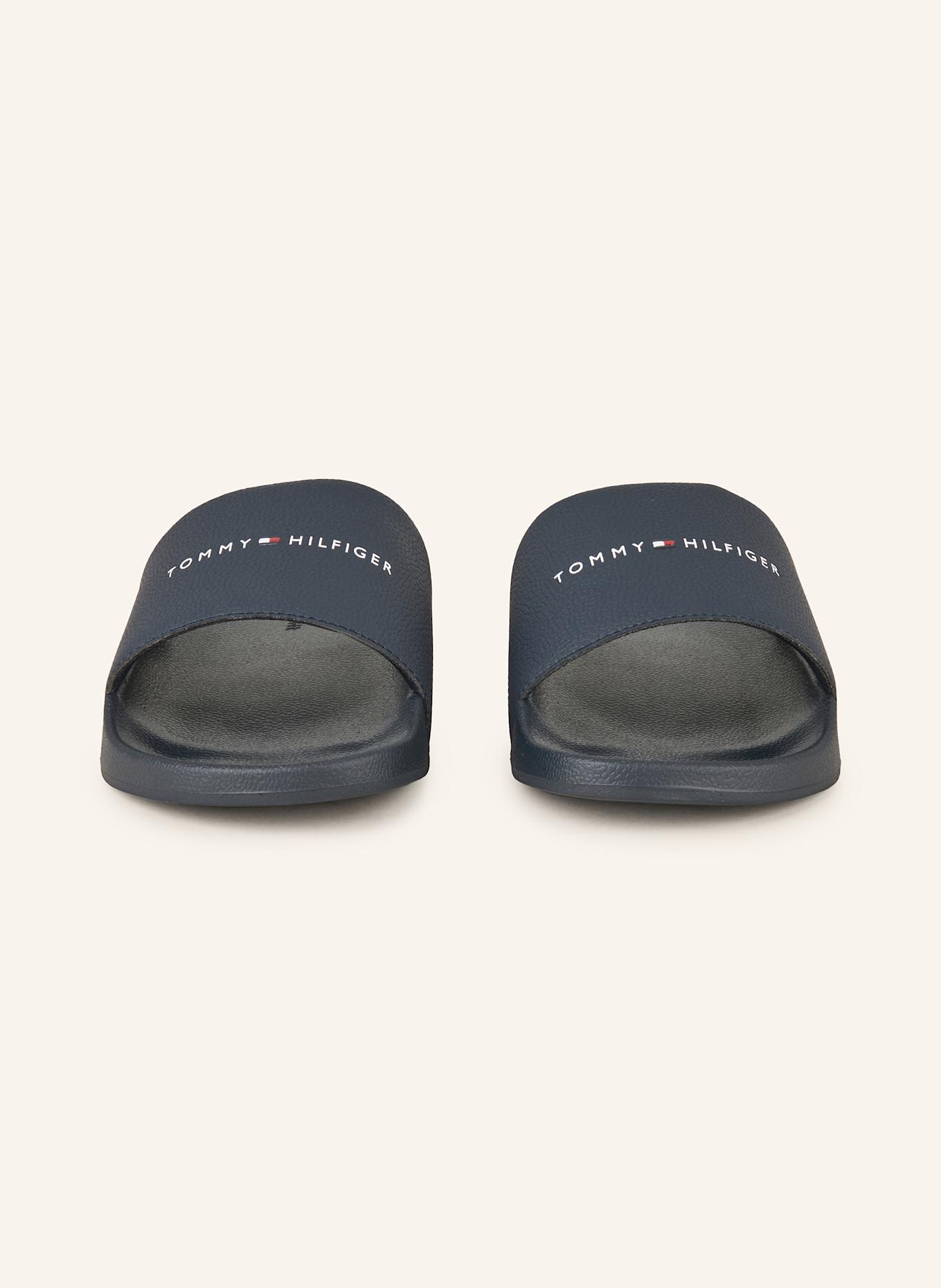 TOMMY HILFIGER Pantoletten: DUNKELBLAU